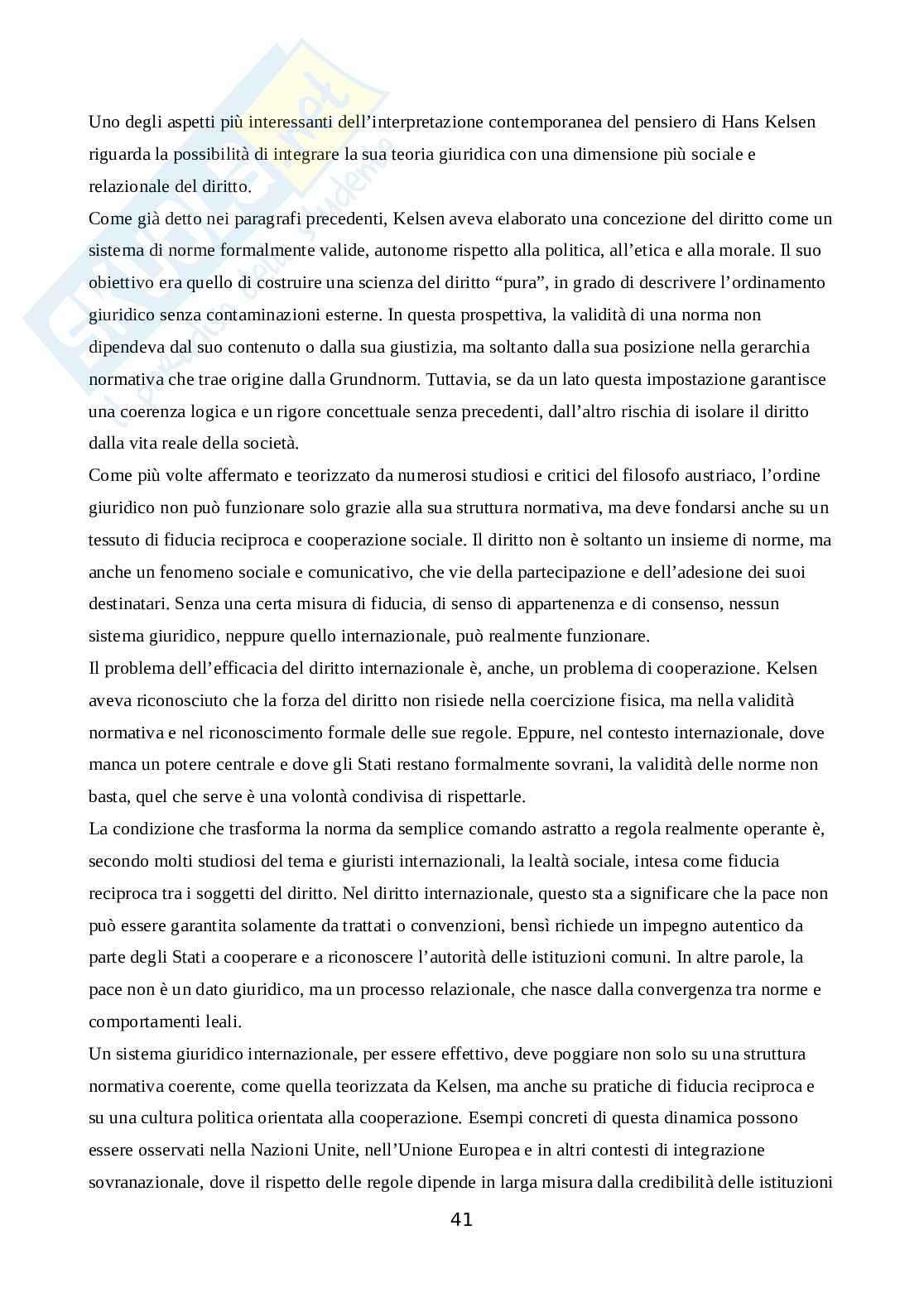 Diritto internazionale: garante di ordine e pace Pag. 41