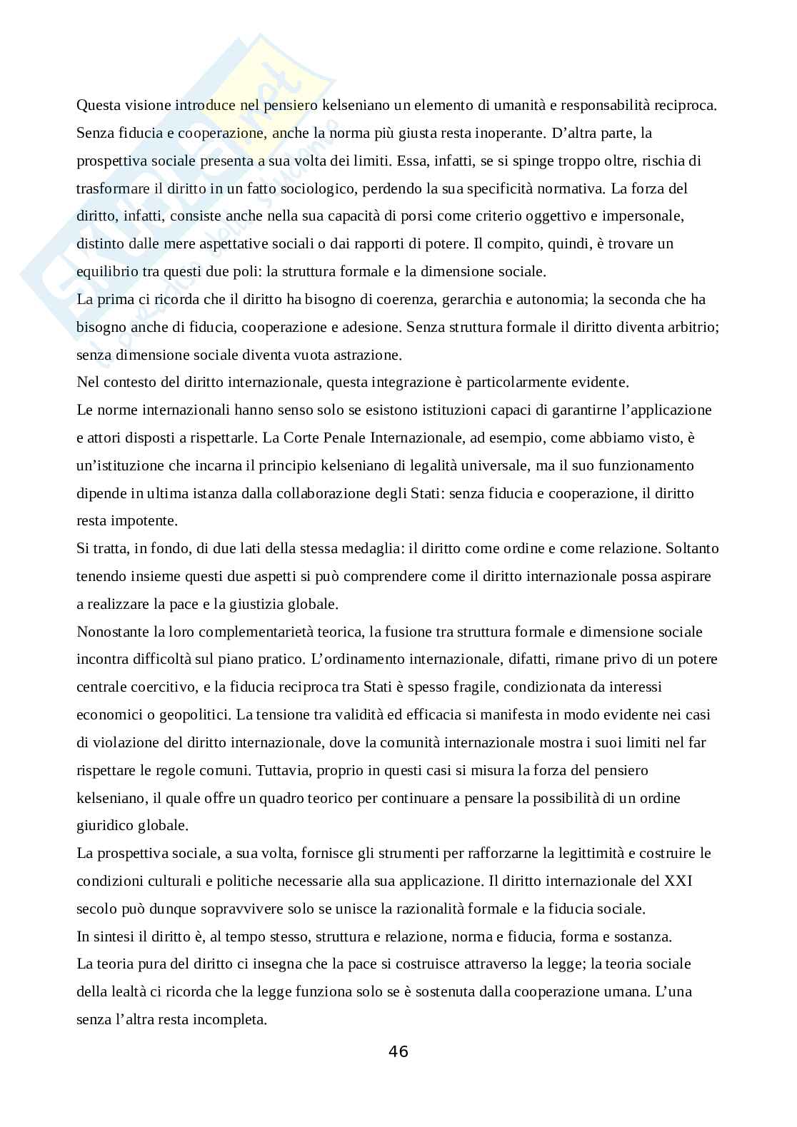Diritto internazionale: garante di ordine e pace Pag. 46