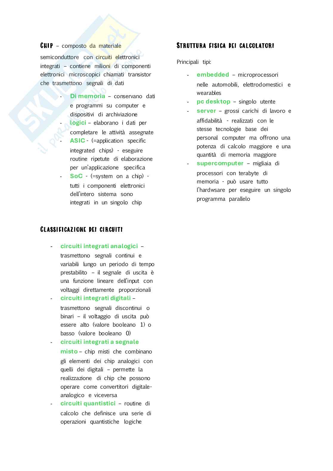Esame universitario di Fondamenti di architetture degli elaboratori Pag. 2