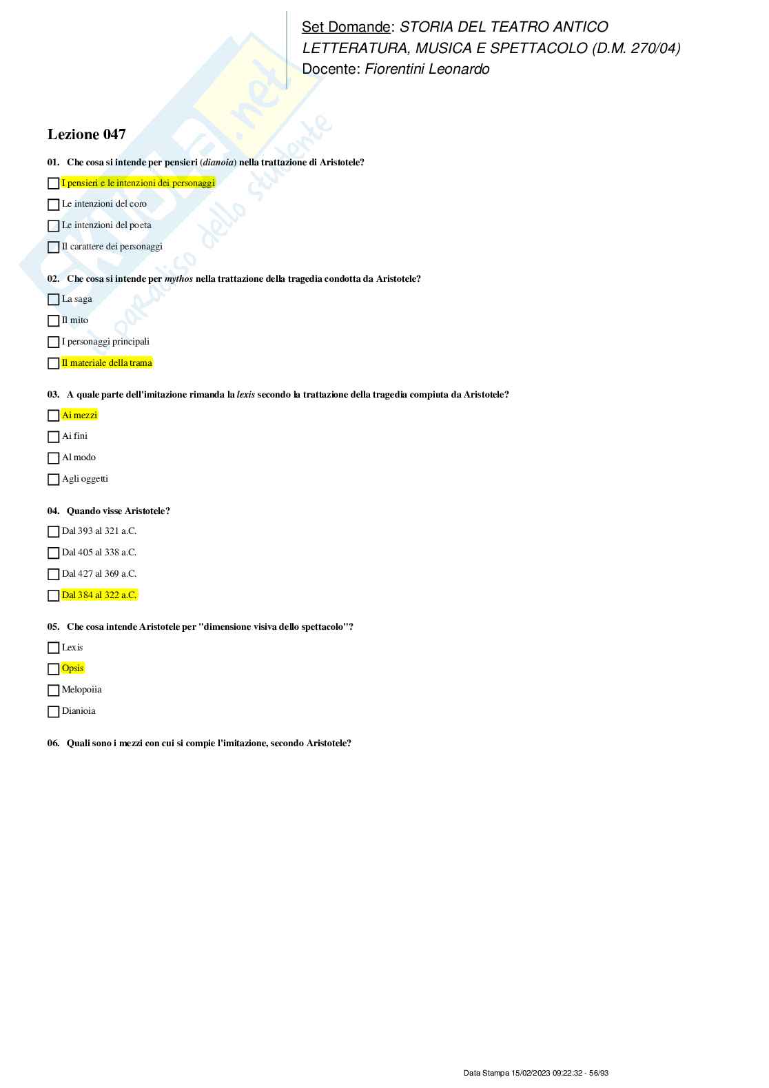 Paniere nuovo completo di Storia del teatro antico (2023) Pag. 56
