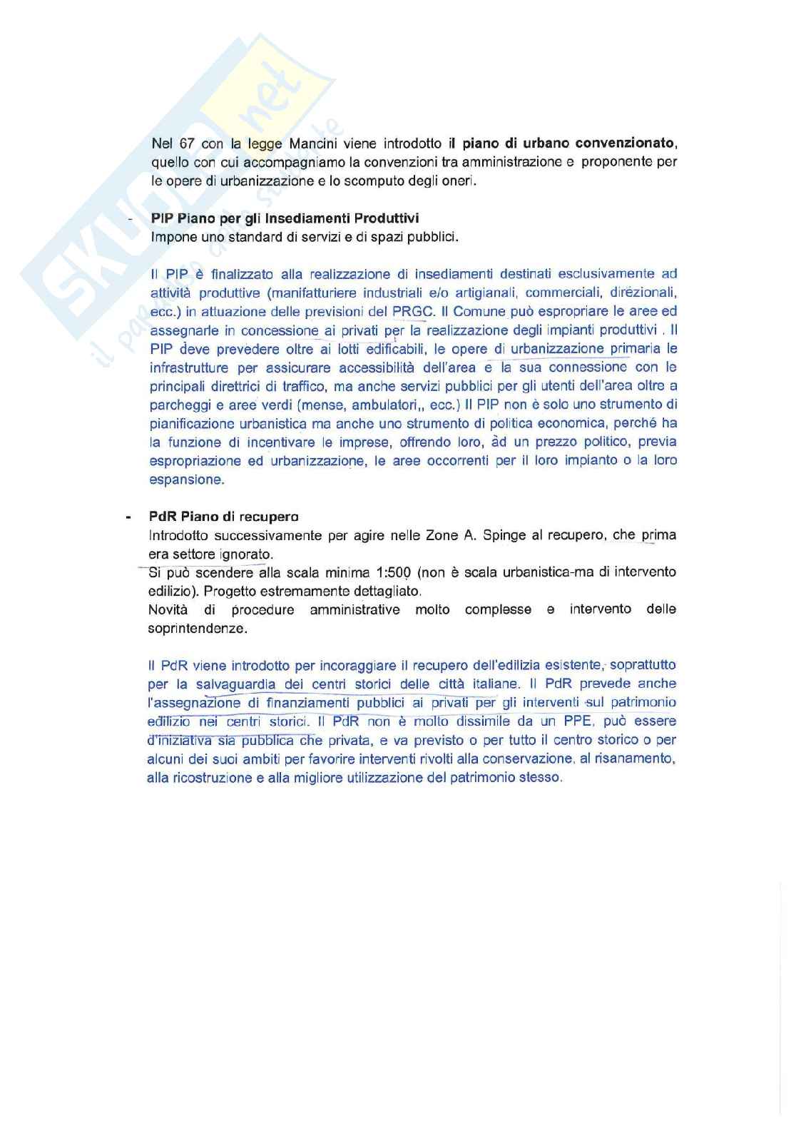 Appunti e schemi di Tecnica e pianificazione urbanistica Pag. 36