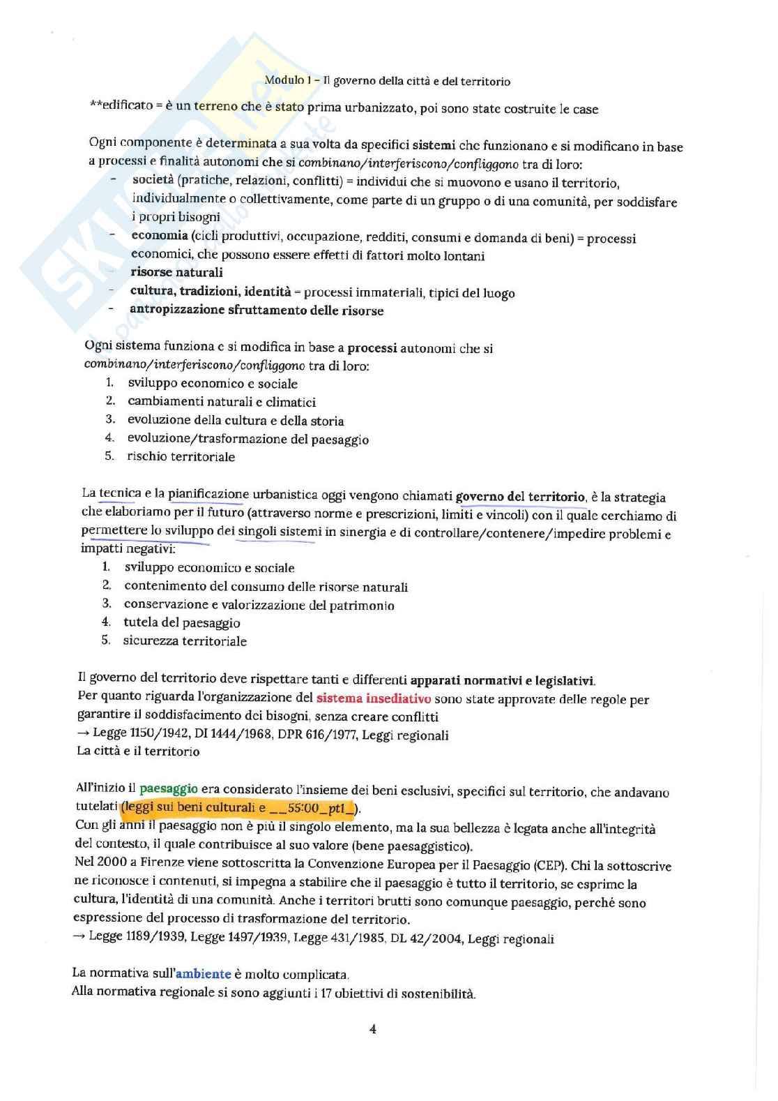Appunti e schemi di Tecnica e pianificazione urbanistica Pag. 6