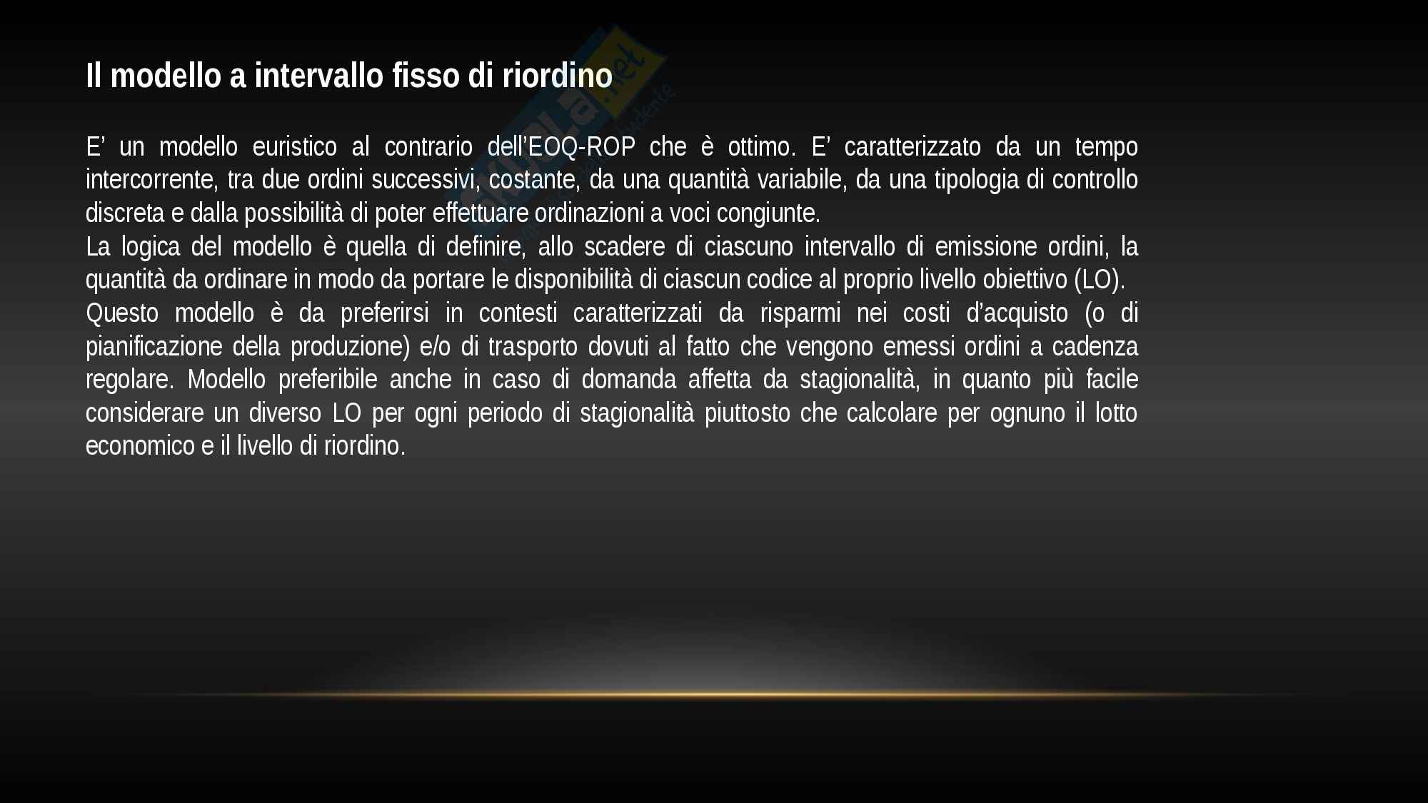 Riassunto esame Gestione dei sistemi logistici e produttivi: Gestione del sistema di produzione, prof. Sianesi Pag. 21