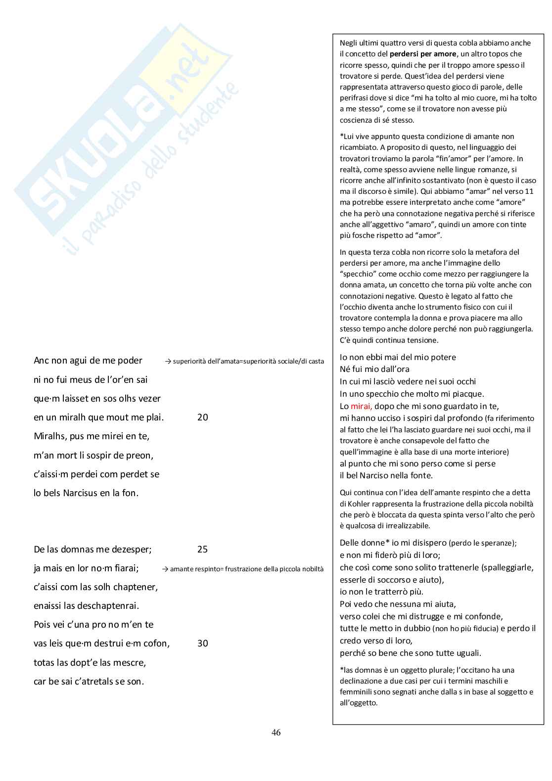 Appunti Letteratura romanza Pag. 46