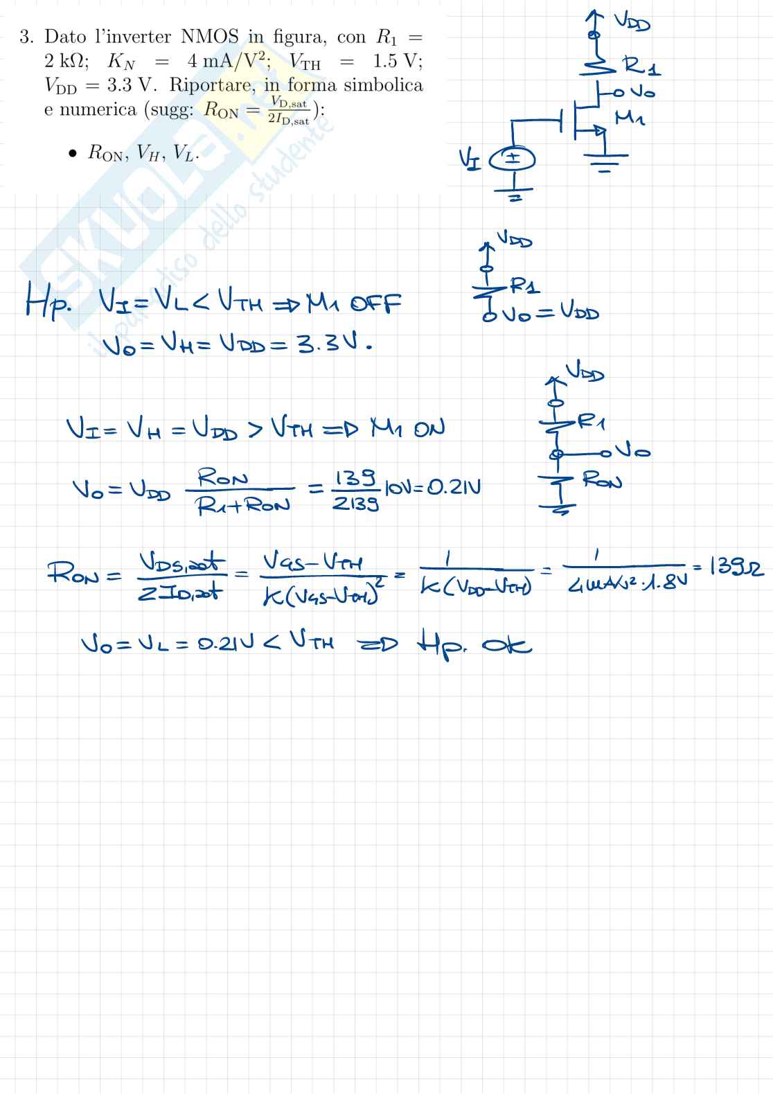 Esercizi svolti delle prove d’esame di Elettronica Pag. 11