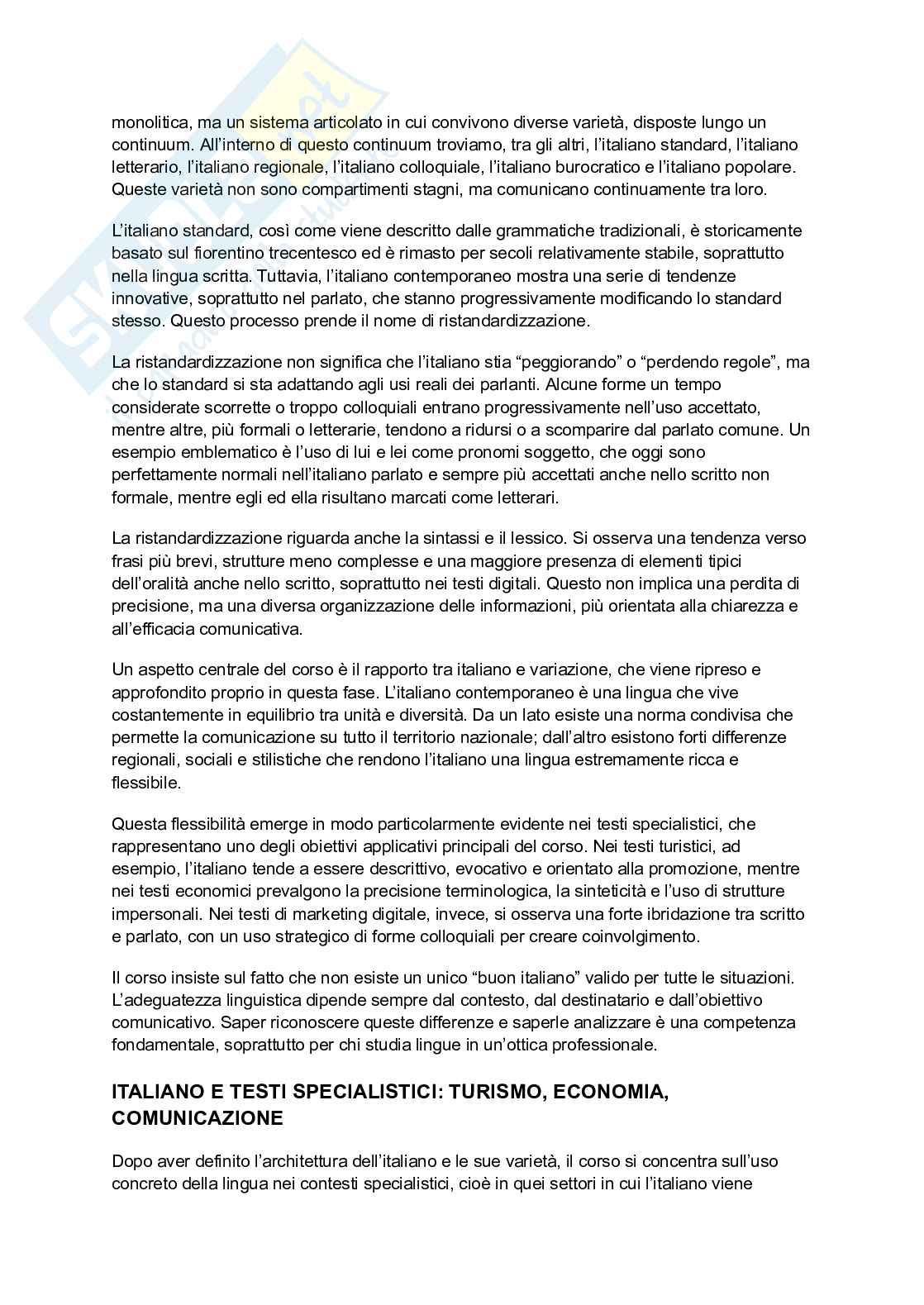 Lingua Italiana – Appunti completi + Ripasso esame scritto Pag. 6