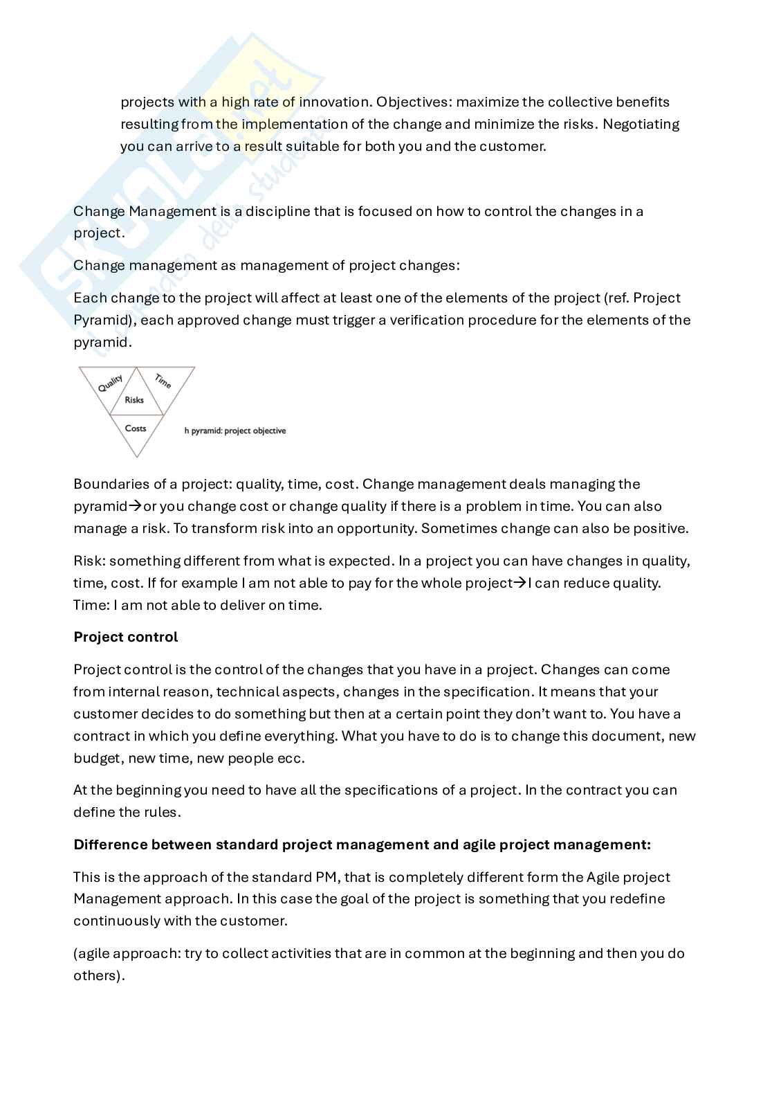 Appunti Project management (in inglese) Pag. 41