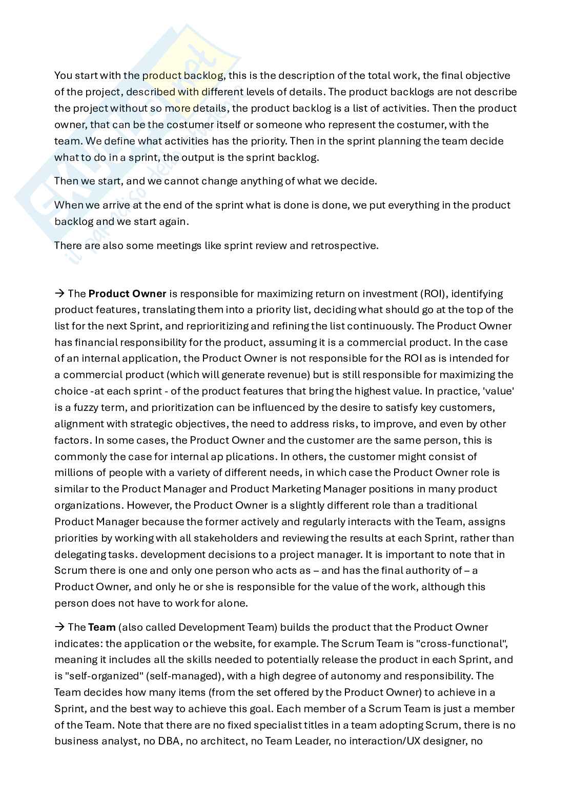 Appunti Project management (in inglese) Pag. 66