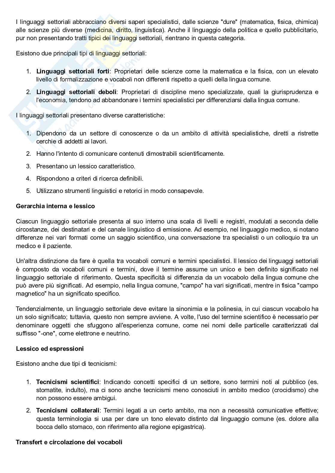 Appunti di Lingua italiana 1 Pag. 31