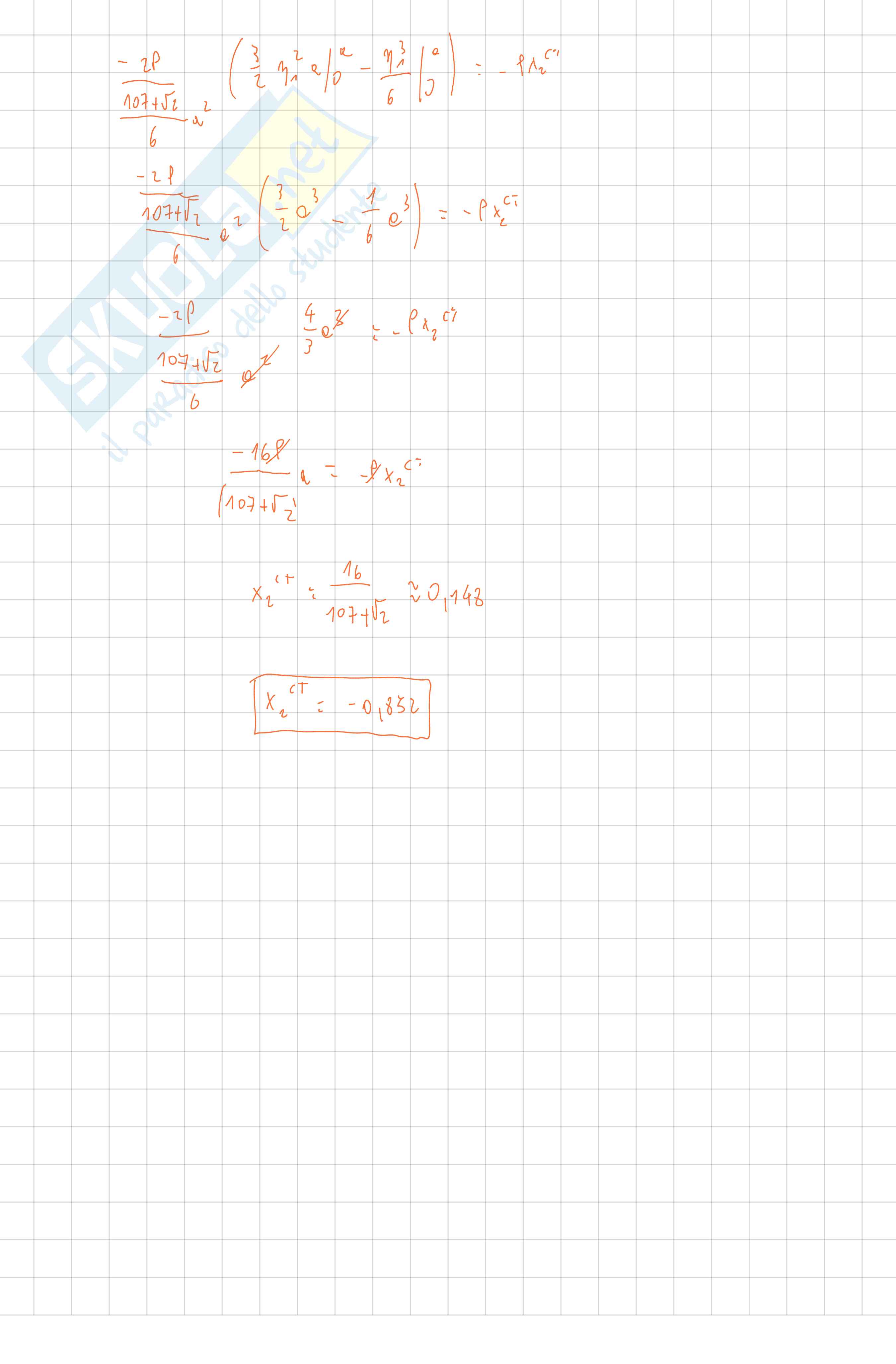 Raccolta di esercizi svolti di Meccanica dei solidi sul calcolo e determinazione del centro di taglio  Pag. 6