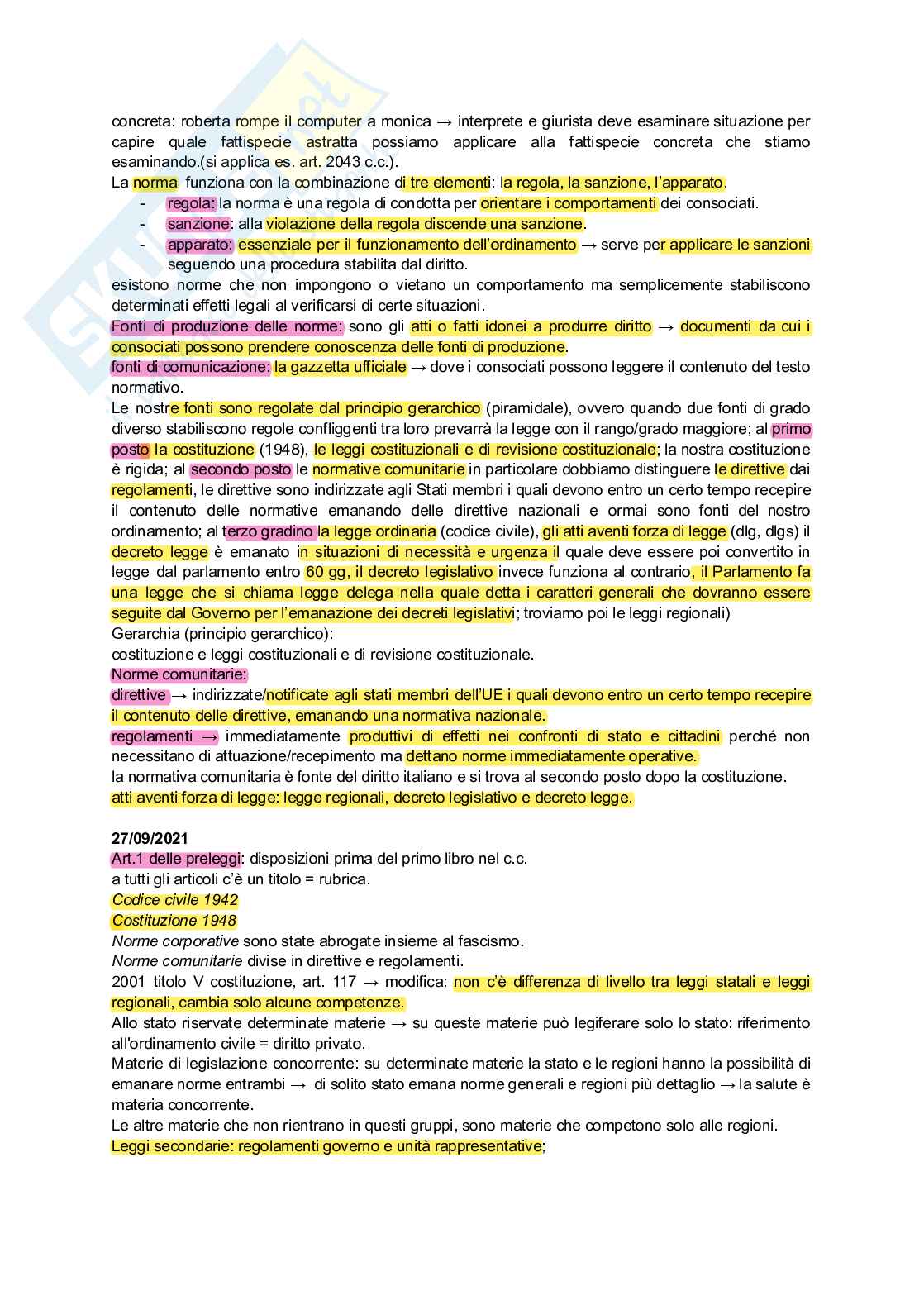 Diritto privato  Pag. 2