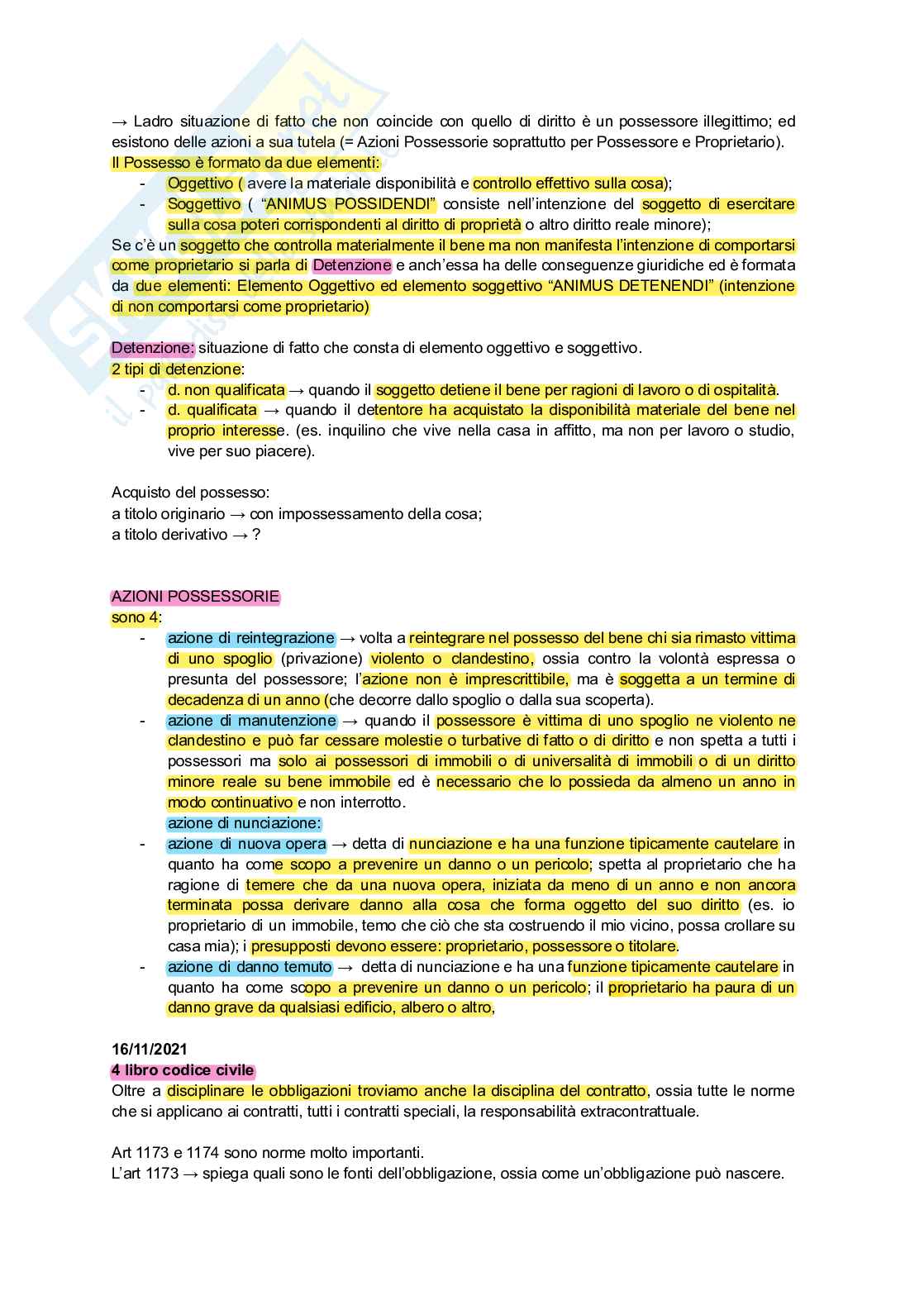 Diritto privato  Pag. 21