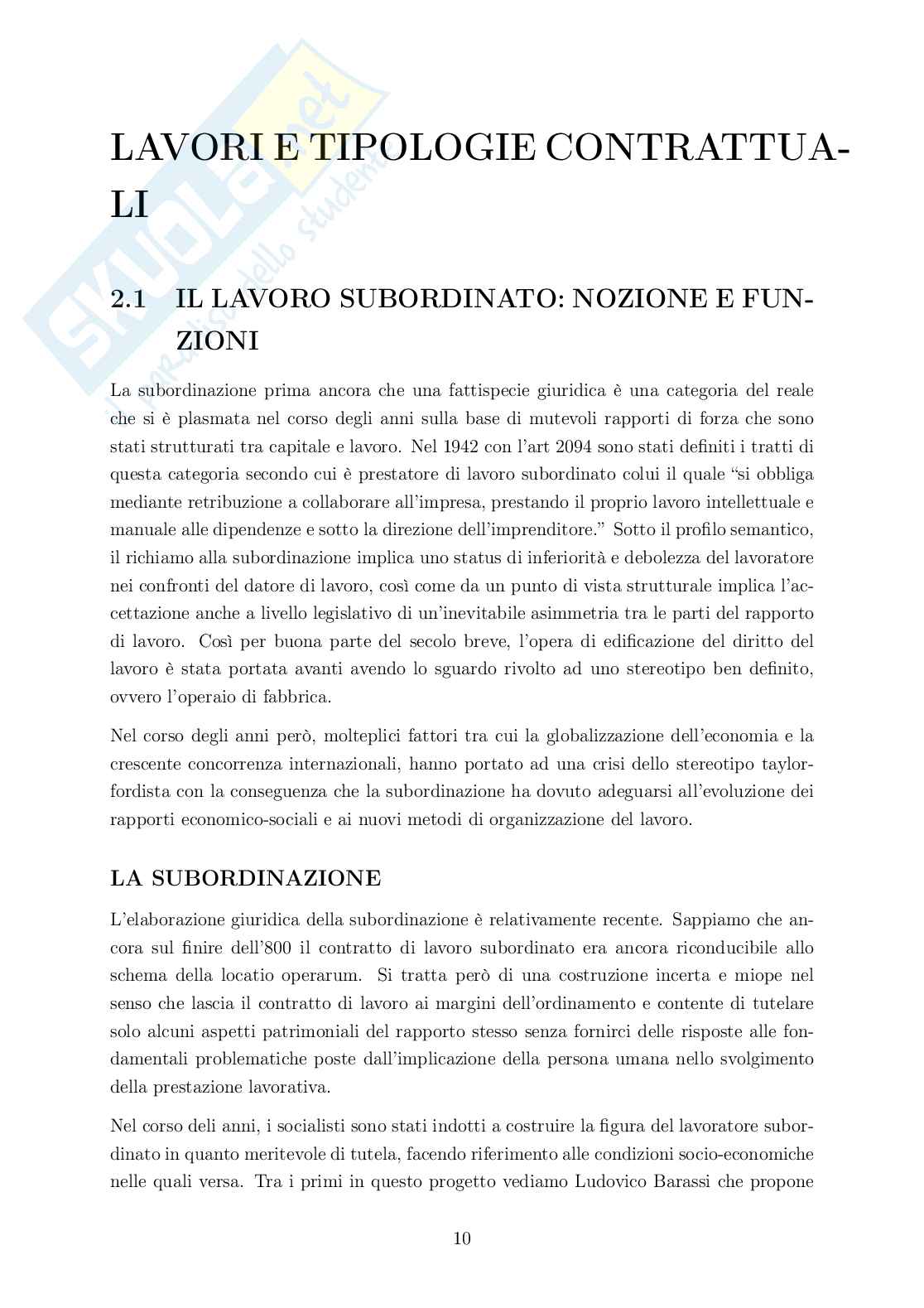 Rielaborazione Diritto del lavoro Pag. 11
