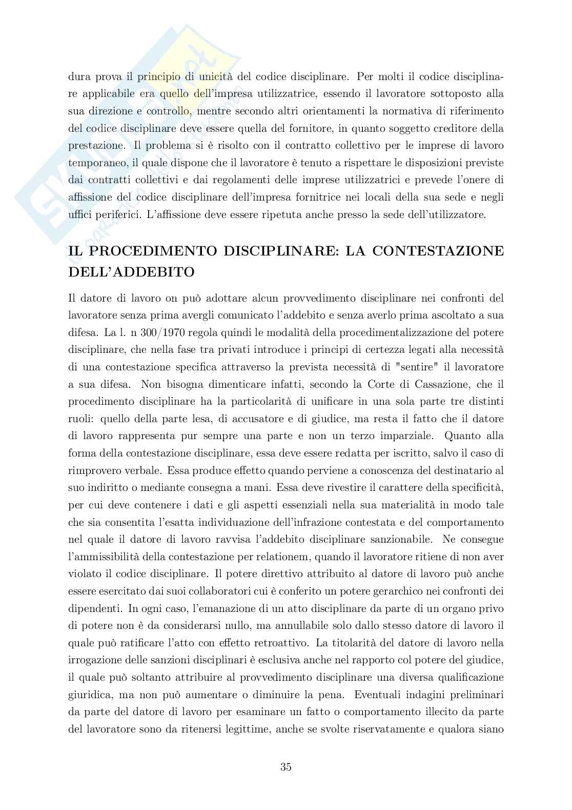 Rielaborazione Diritto del lavoro Pag. 36