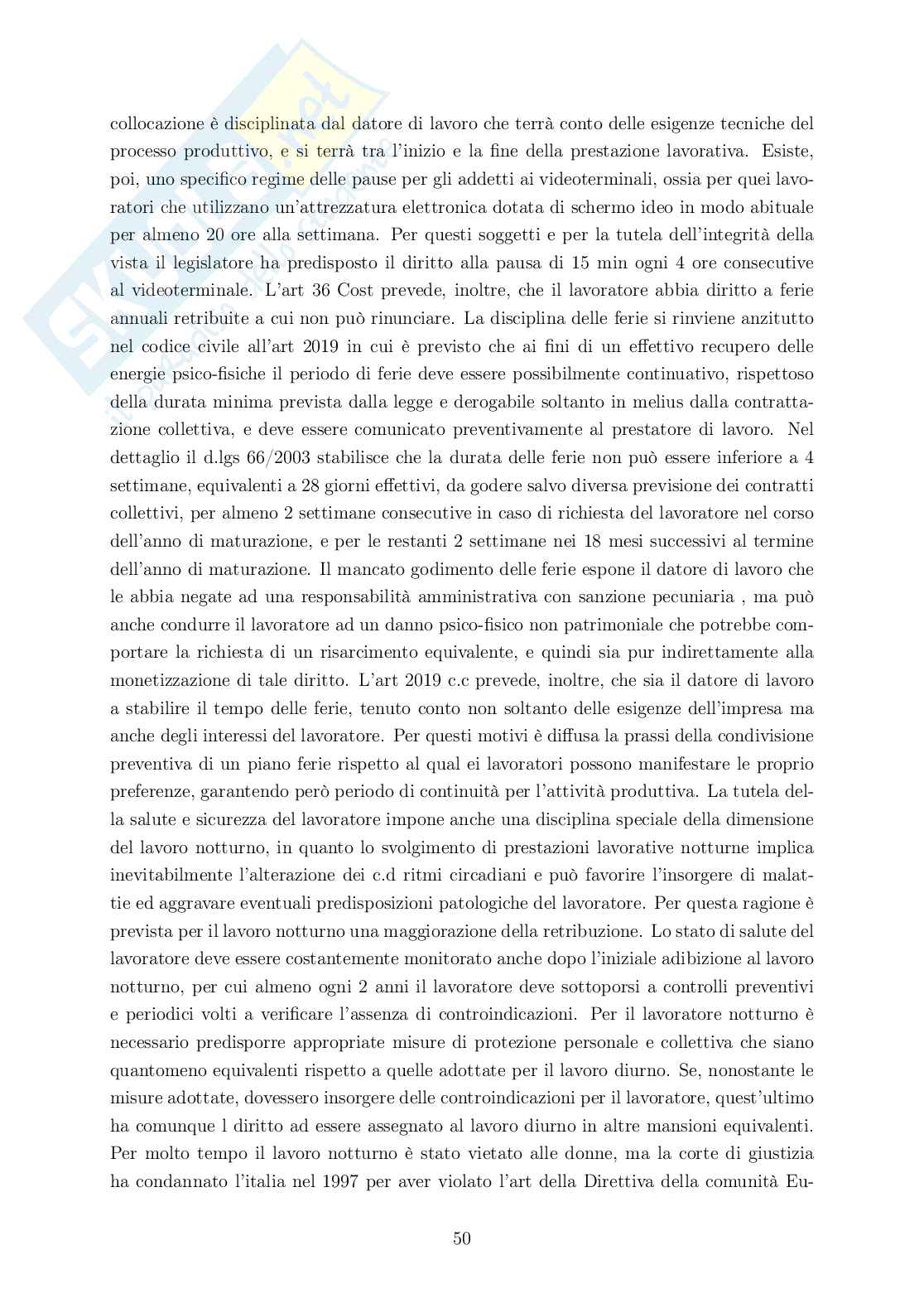 Rielaborazione Diritto del lavoro Pag. 51
