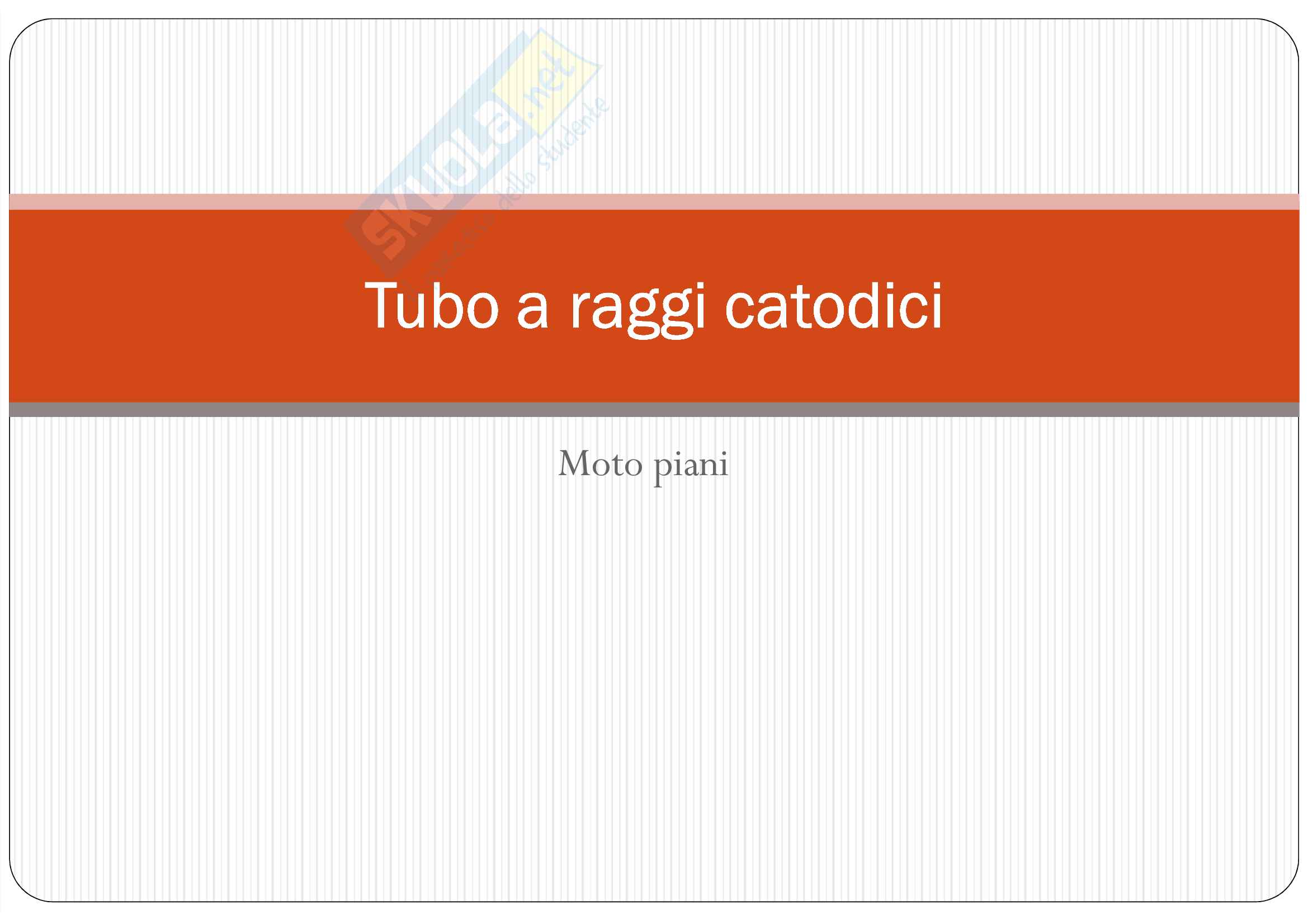 Tubo a raggi catodici Pag. 1
