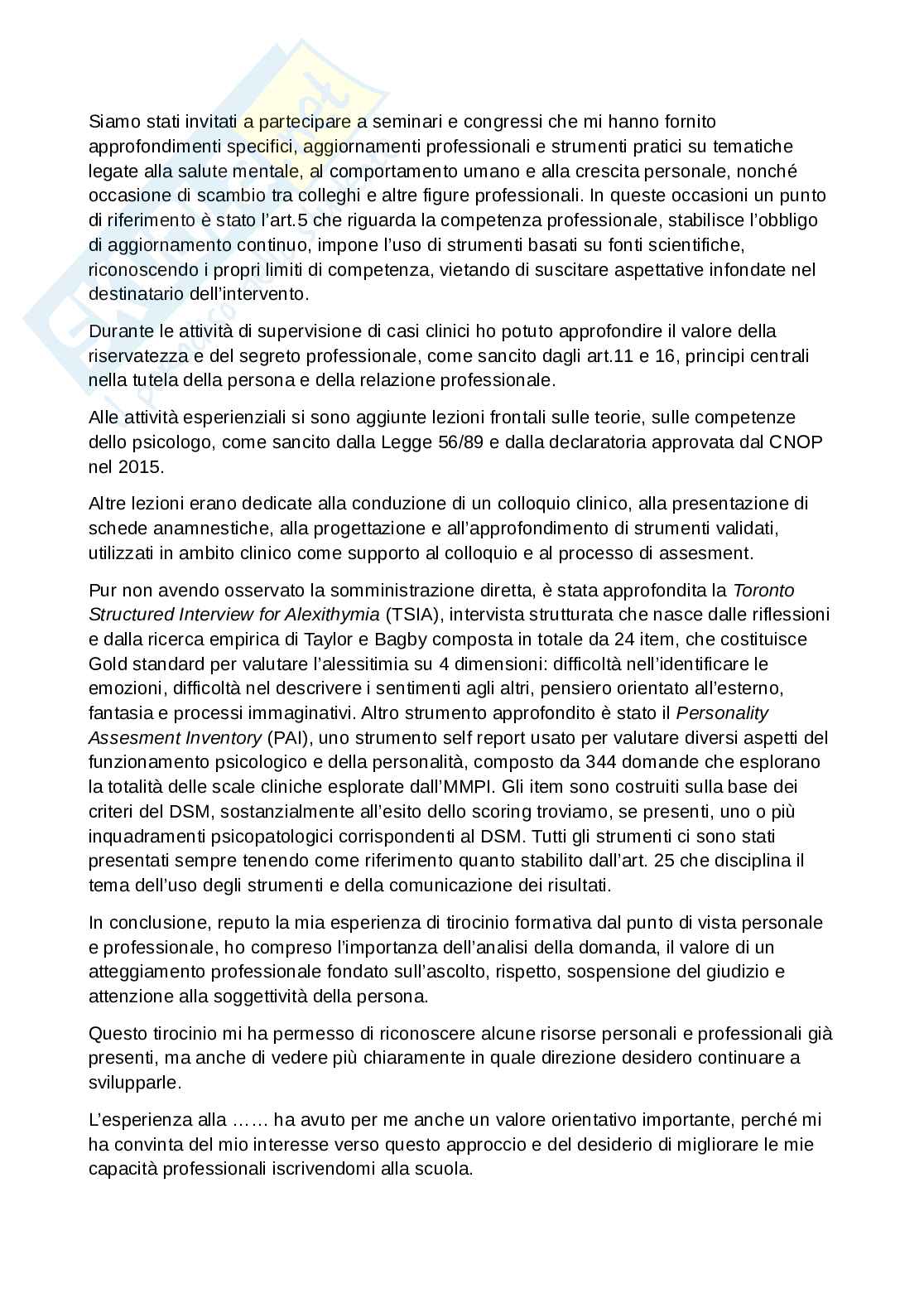 Appunti di Legislazione e deontologia per la prova pratica valutativa di abilitazione alla professione di psicologo  Pag. 26