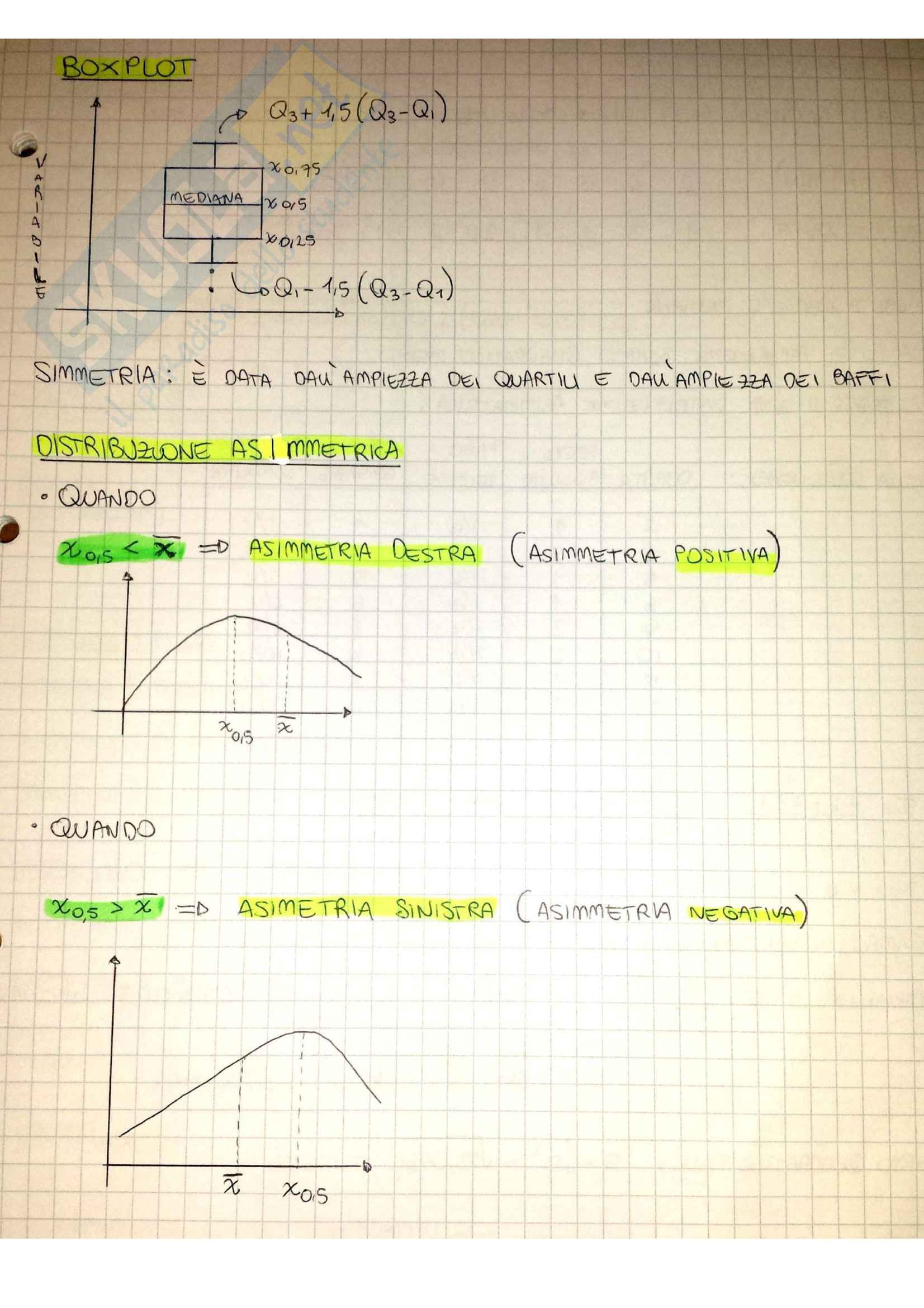 Statistica: Appunti, Riassunti Formule, Esercizi e Teoria Pag. 21