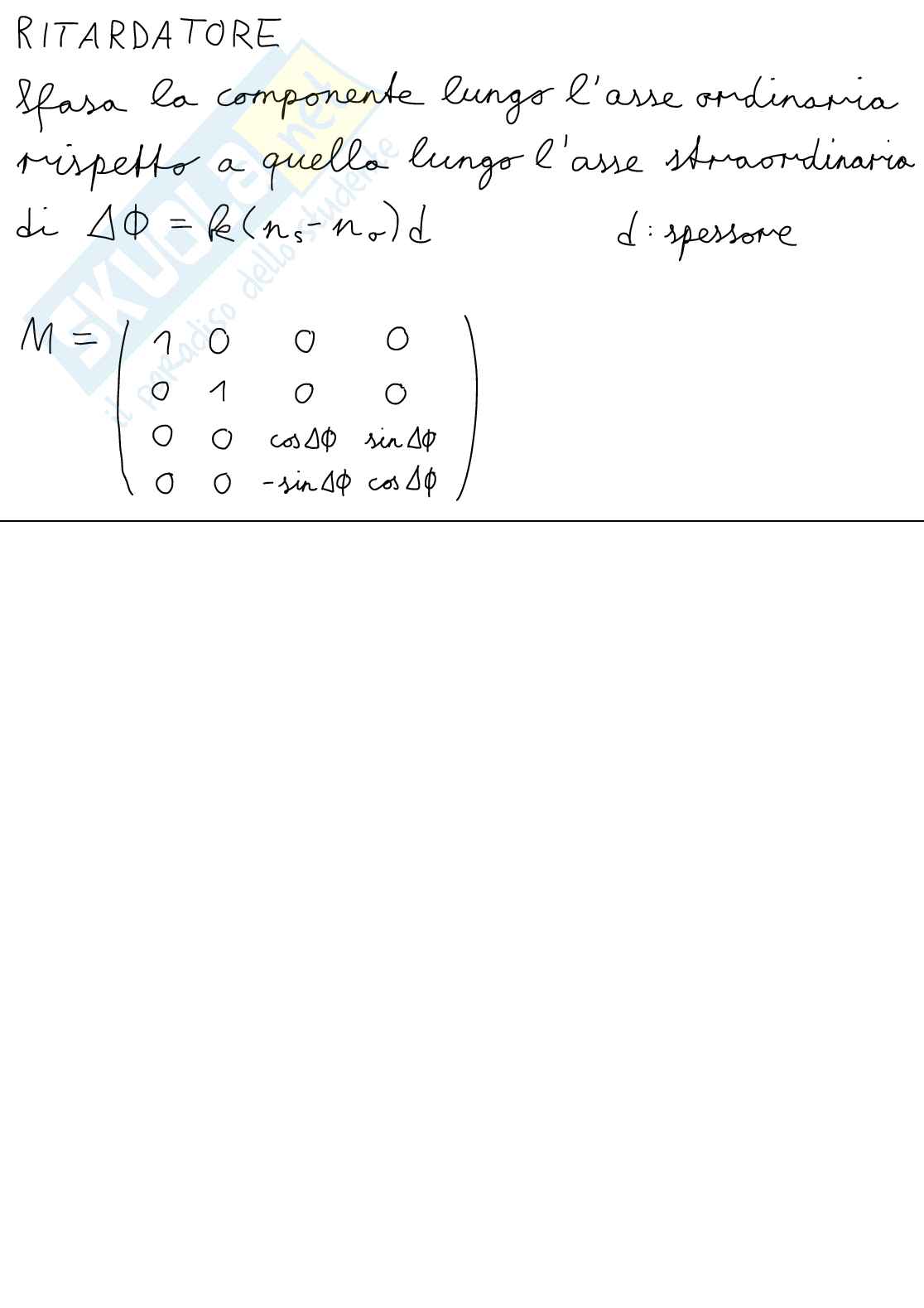 Riassunti digitali (apple pencil) degli argomenti d'esame di Interazione Luce-Materia Pag. 11