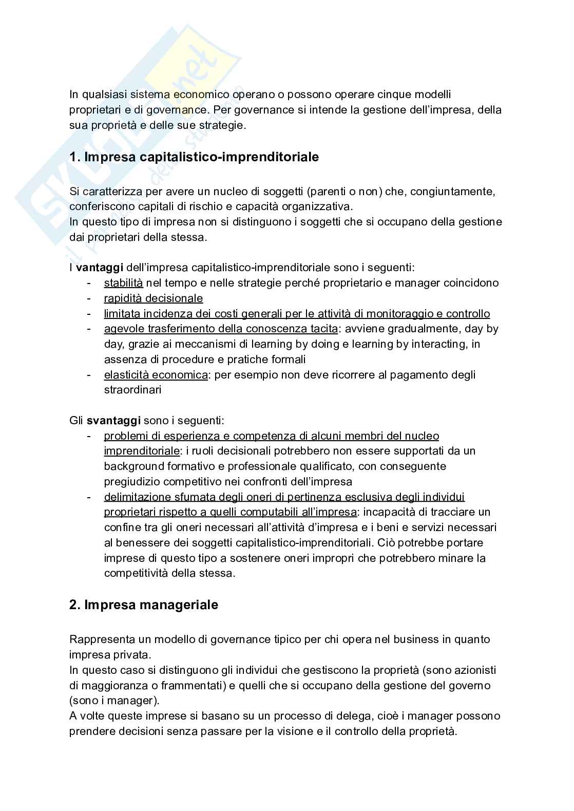 Appunti completi di Economia e gestione delle imprese Pag. 6