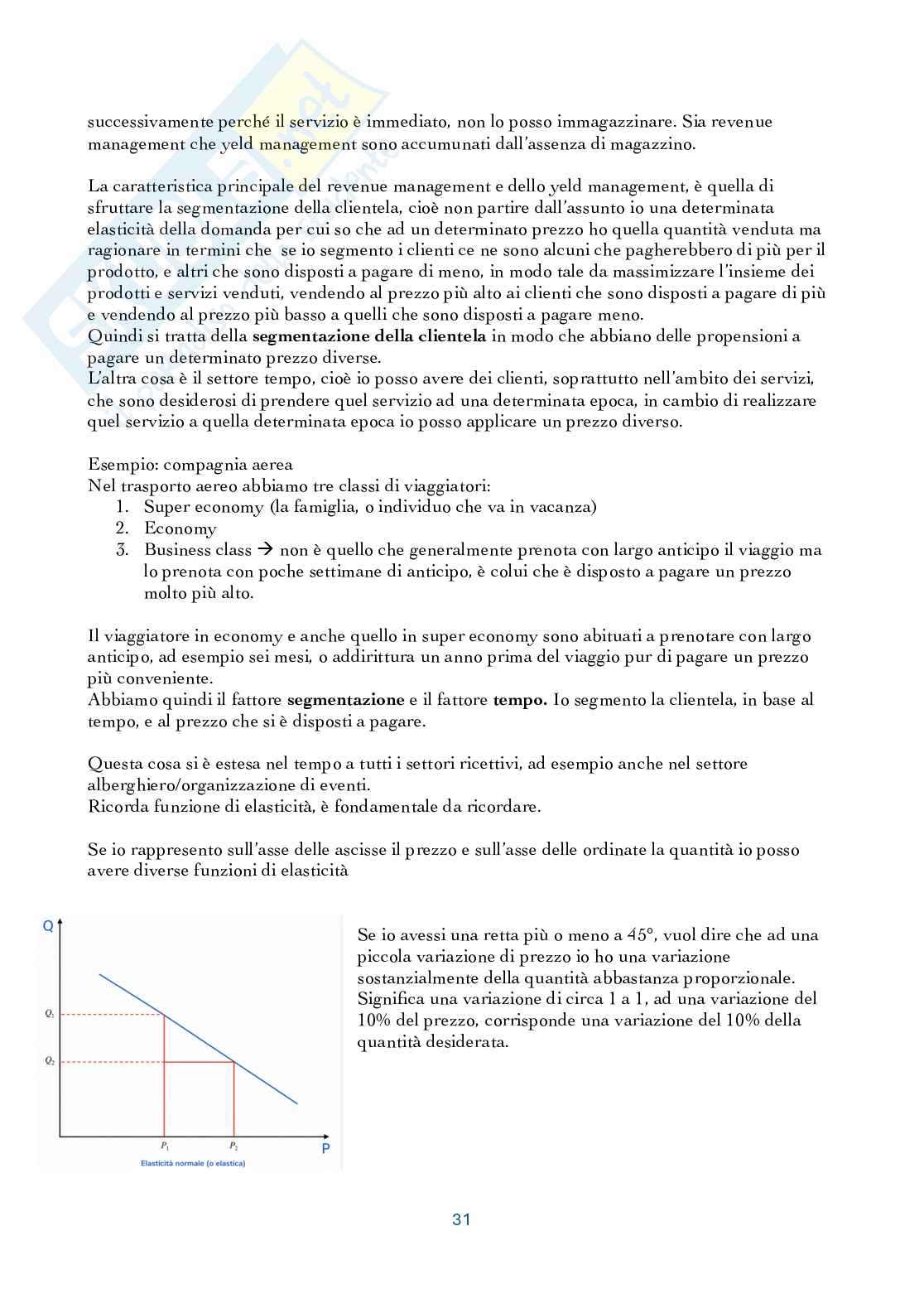Riassunto esame Controllo di gestione, Prof. Manetti Giacomo, libro consigliato Programmazione e controllo, Arcari Pag. 31