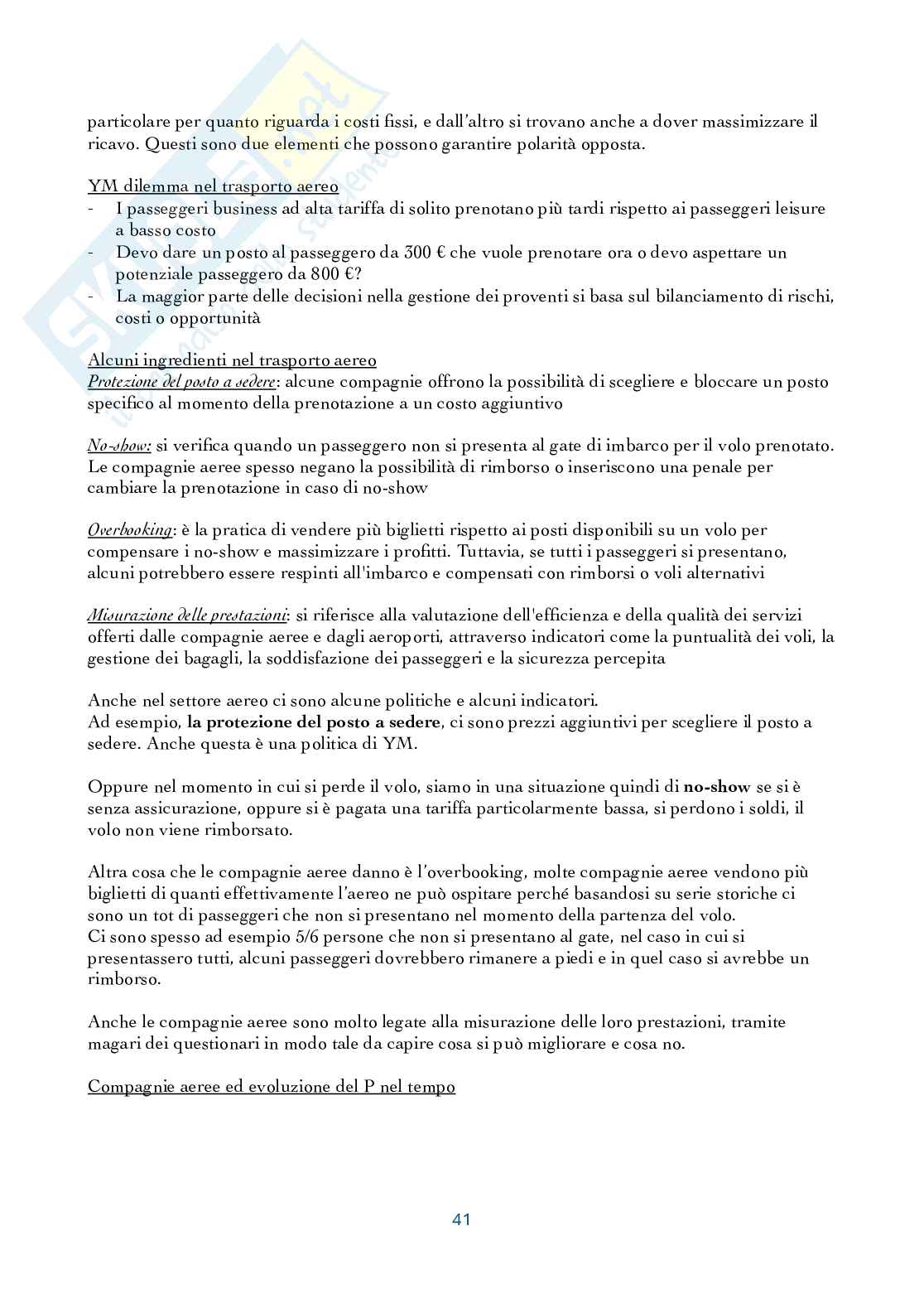 Riassunto esame Controllo di gestione, Prof. Manetti Giacomo, libro consigliato Programmazione e controllo, Arcari Pag. 41