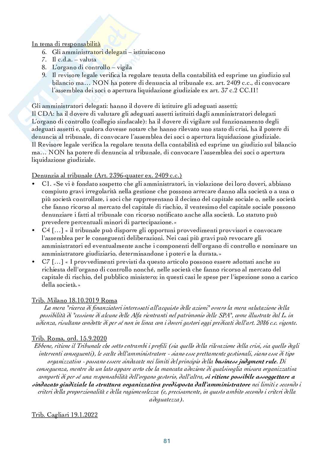 Riassunto esame Controllo di gestione, Prof. Manetti Giacomo, libro consigliato Programmazione e controllo, Arcari Pag. 81