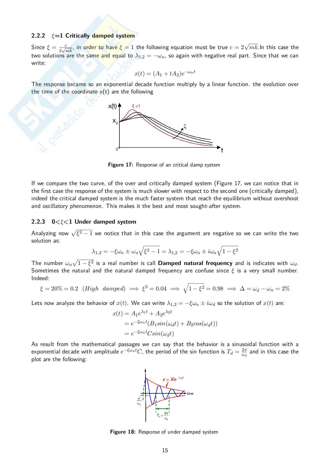 Dynamics and vibrations - Appunti Pag. 16