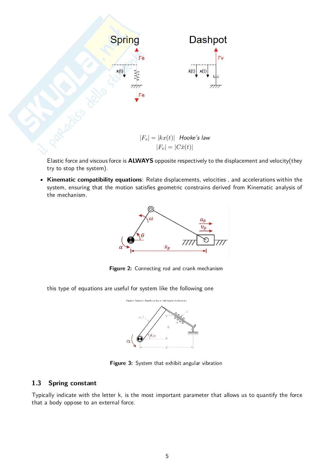 Dynamics and vibrations - Appunti Pag. 6
