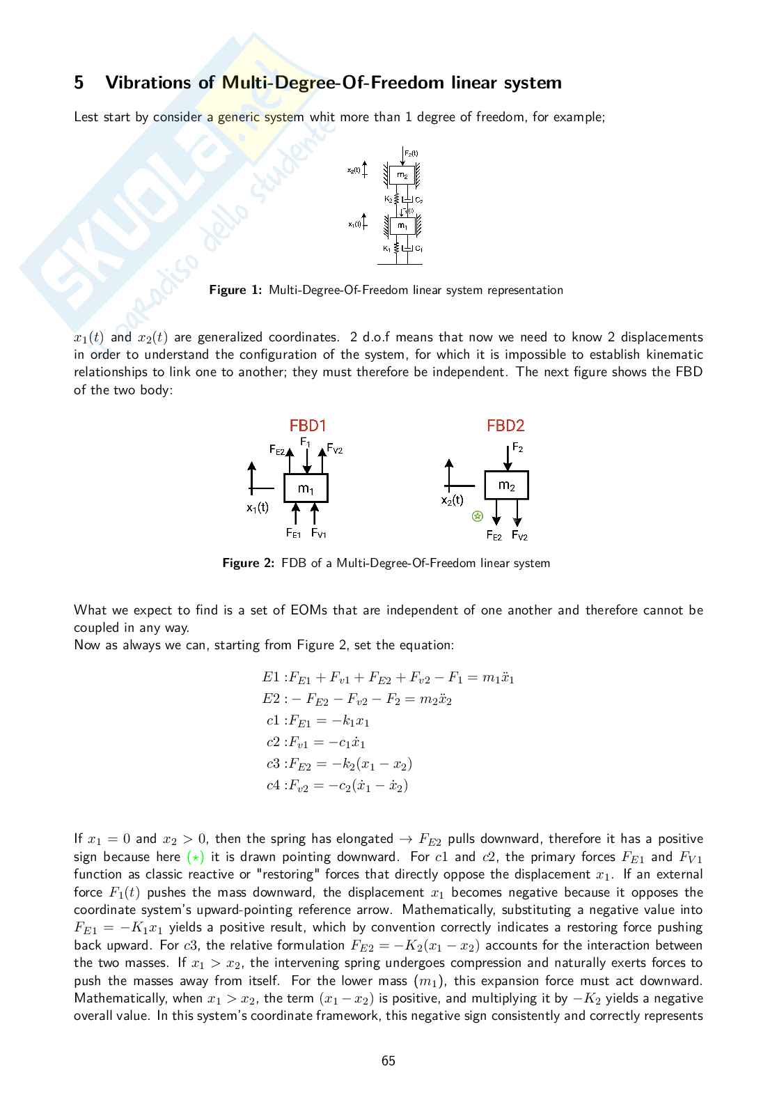 Dynamics and vibrations - Appunti Pag. 66