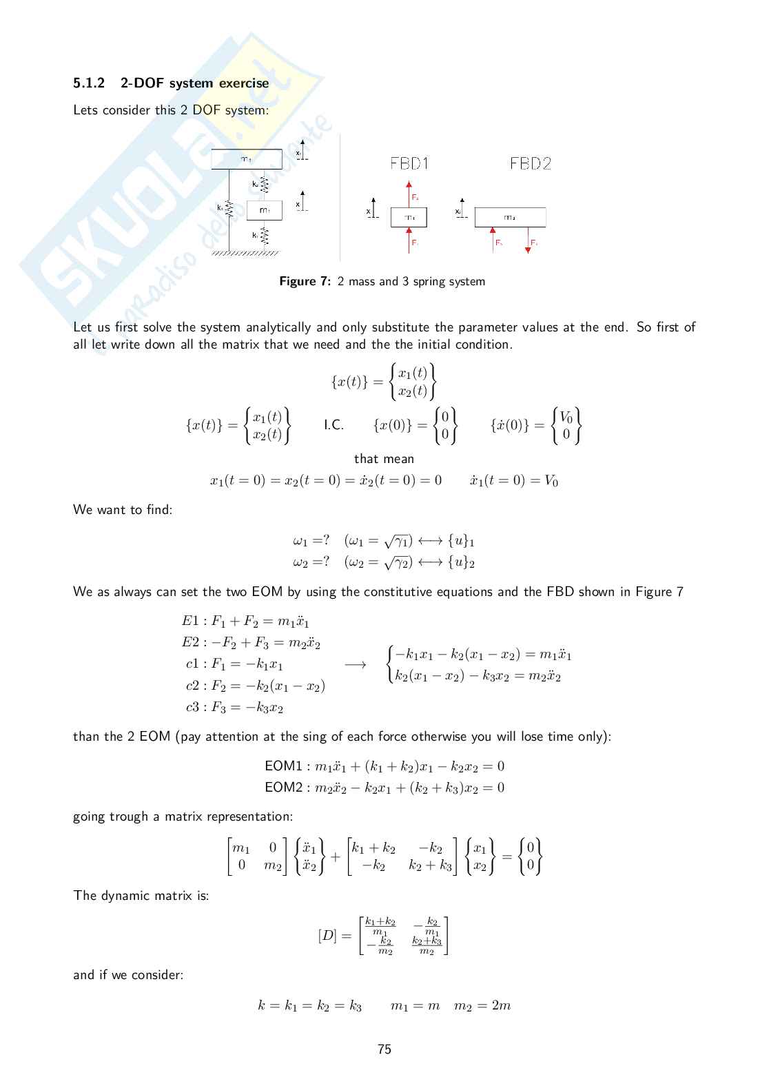 Dynamics and vibrations - Appunti Pag. 76