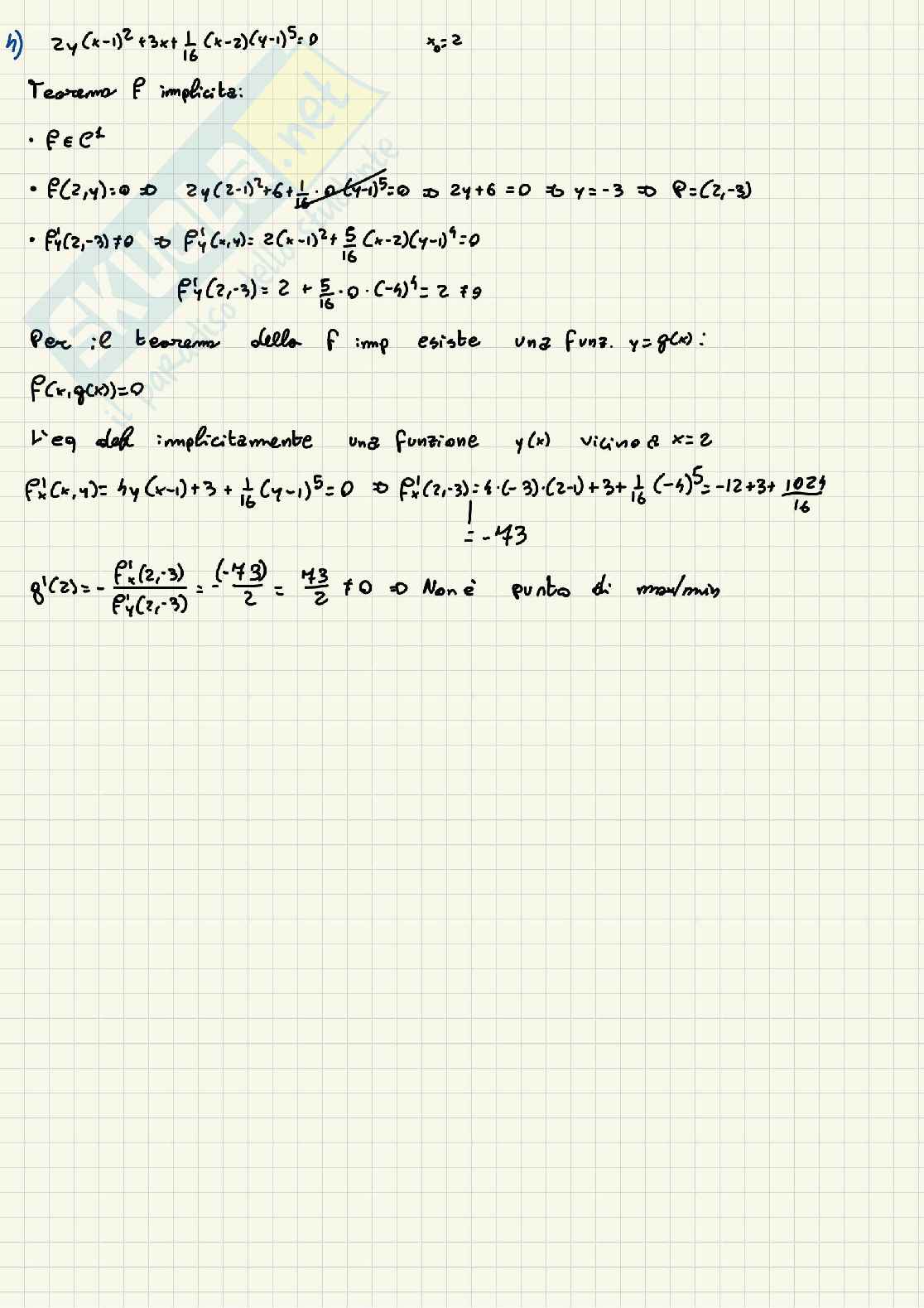 Prove vecchie svolte Analisi matematica 2 Pag. 31