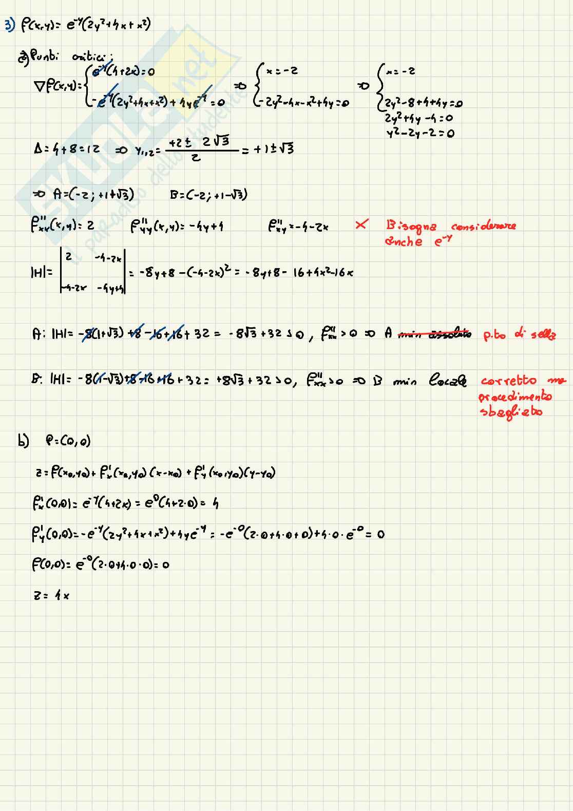 Prove vecchie svolte Analisi matematica 2 Pag. 51