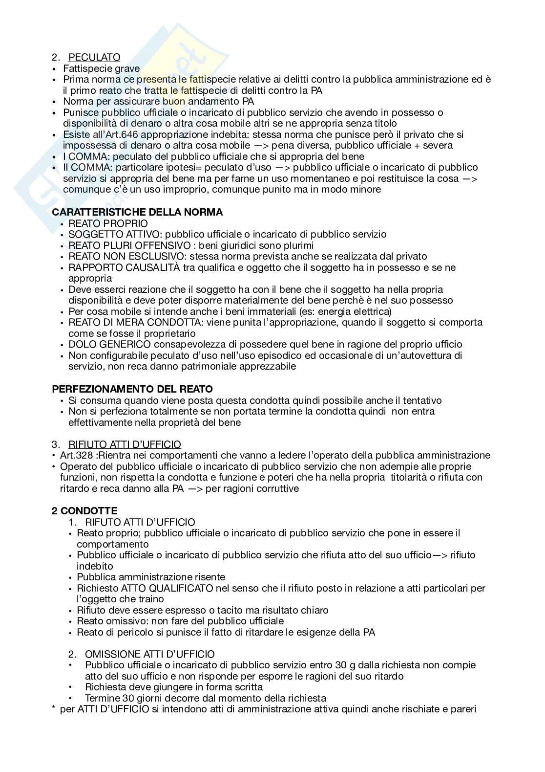 Schemi riassuntivi dell'esame di Diritto amministrativo, parte di diritto dell'anticorruzione  Pag. 2