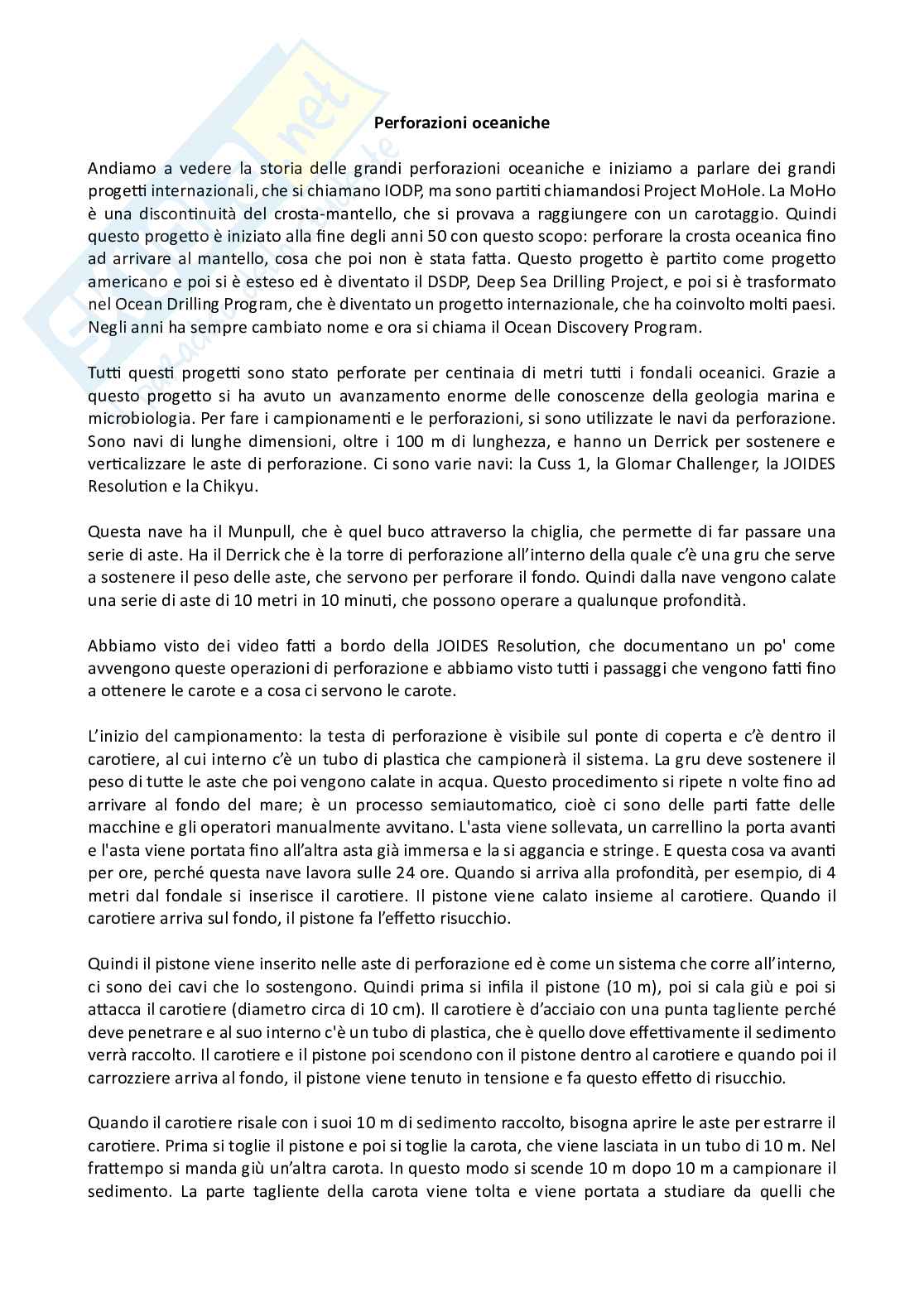 IODP e la paleogeografia Pag. 1