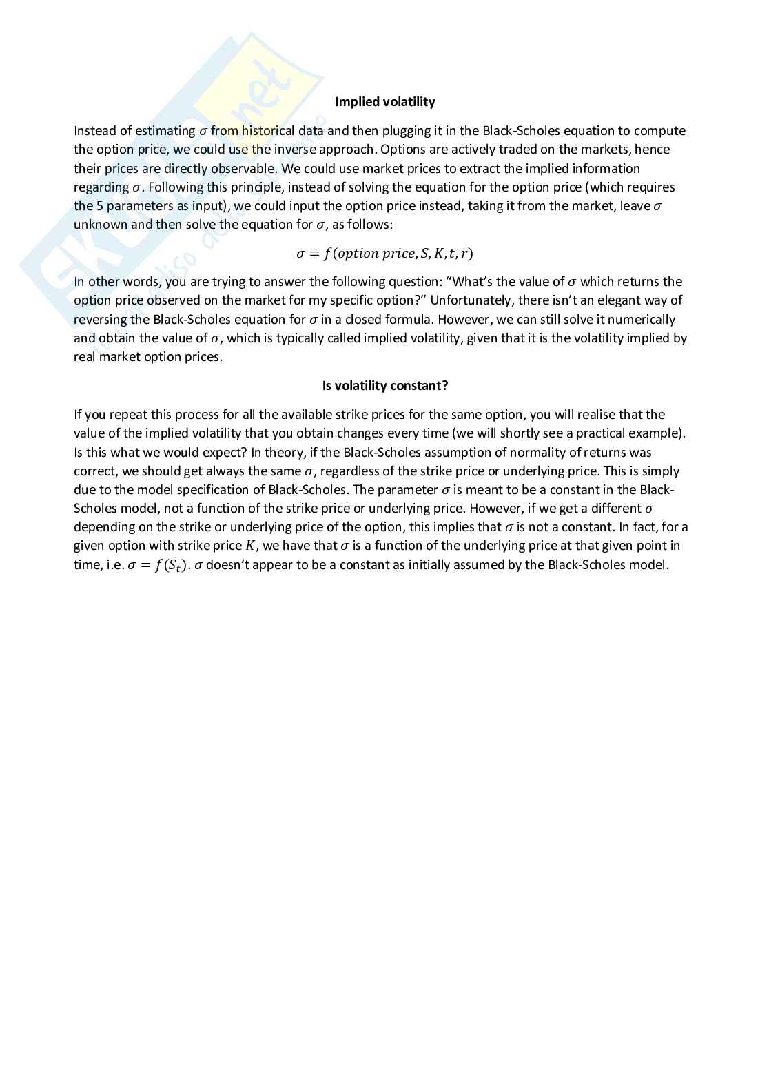 Applied Statistics for finance - Appunti completi (ENG) Pag. 26