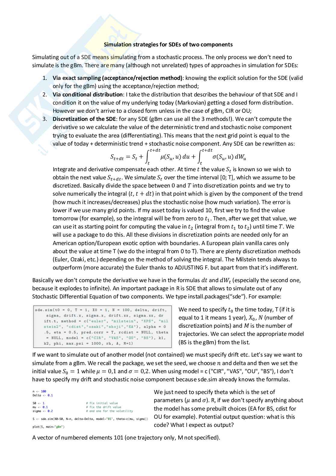 Applied Statistics for finance - Appunti completi (ENG) Pag. 6