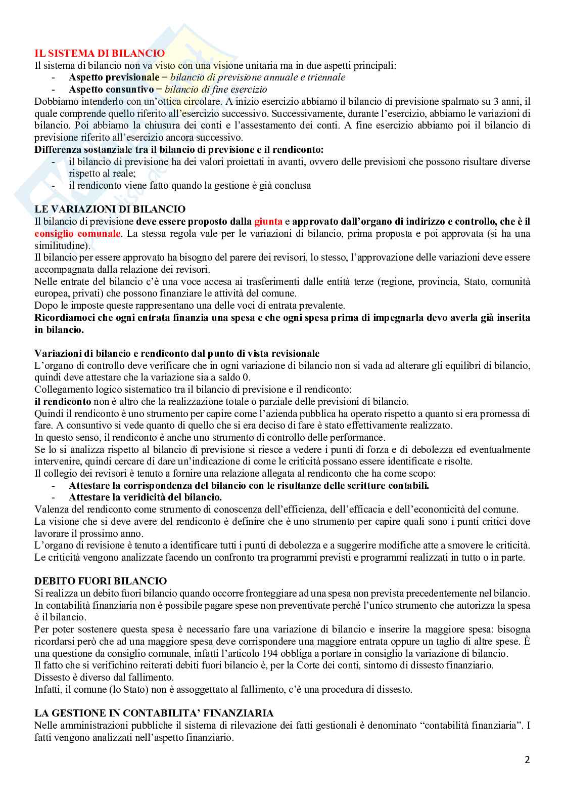 Riassunto revisione delle aziende pubbliche Pag. 2