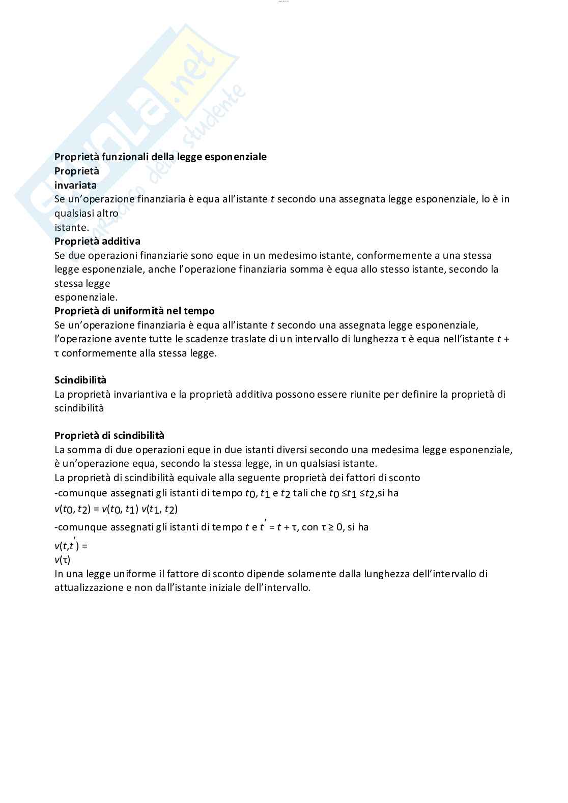 Formulario esame Matematica per le applicazioni economiche e finanziarie Pag. 6