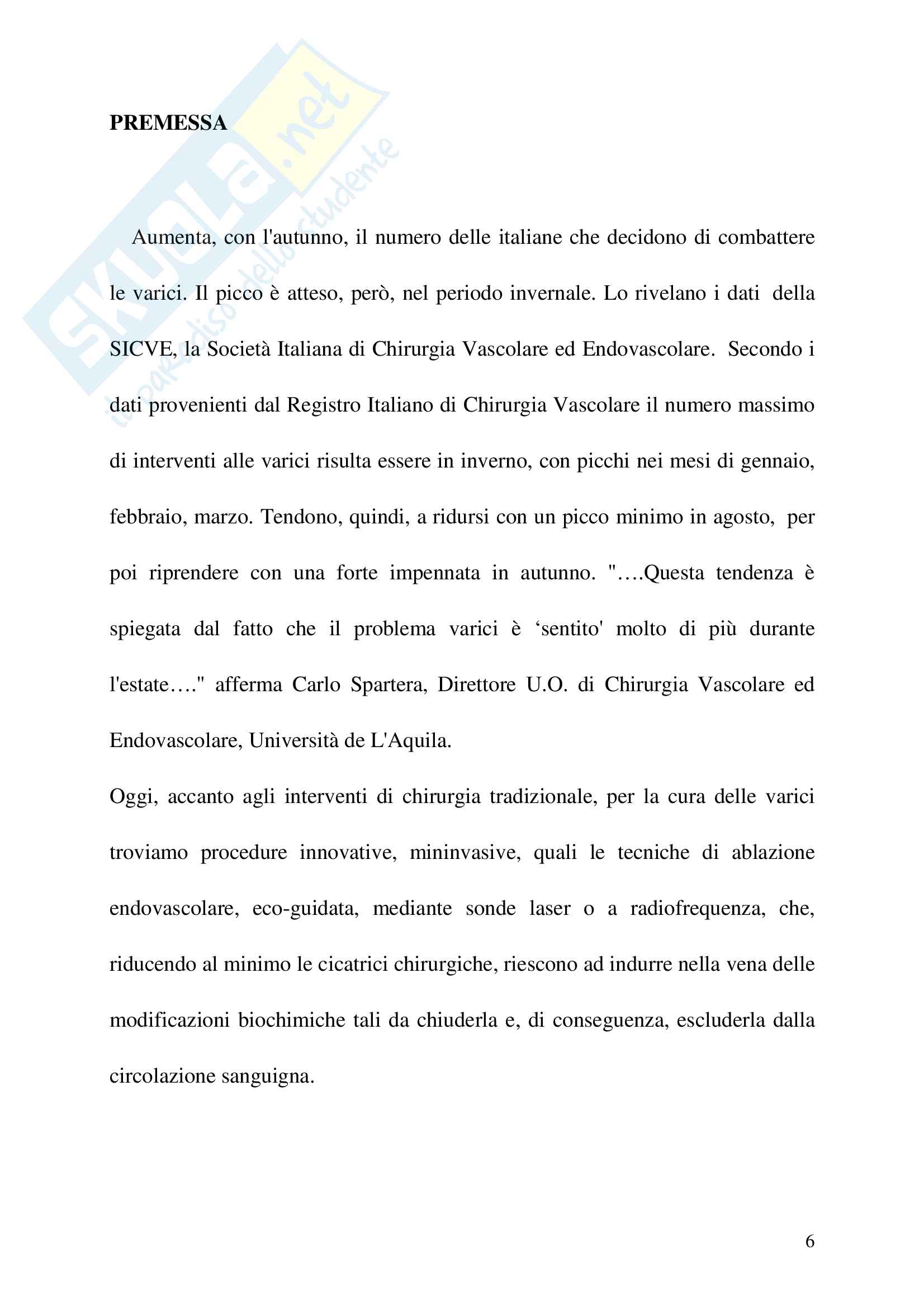 Multidiode endolaser:nuovo approccio per la risoluzione dell’ insufficienza venosa cronica superficiale tecnica e vantaggi Pag. 6