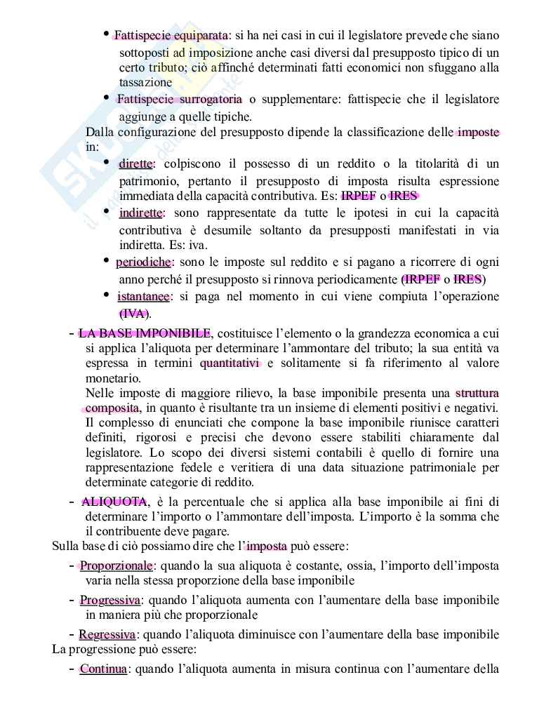 Diritto finanziario e tributario Pag. 21