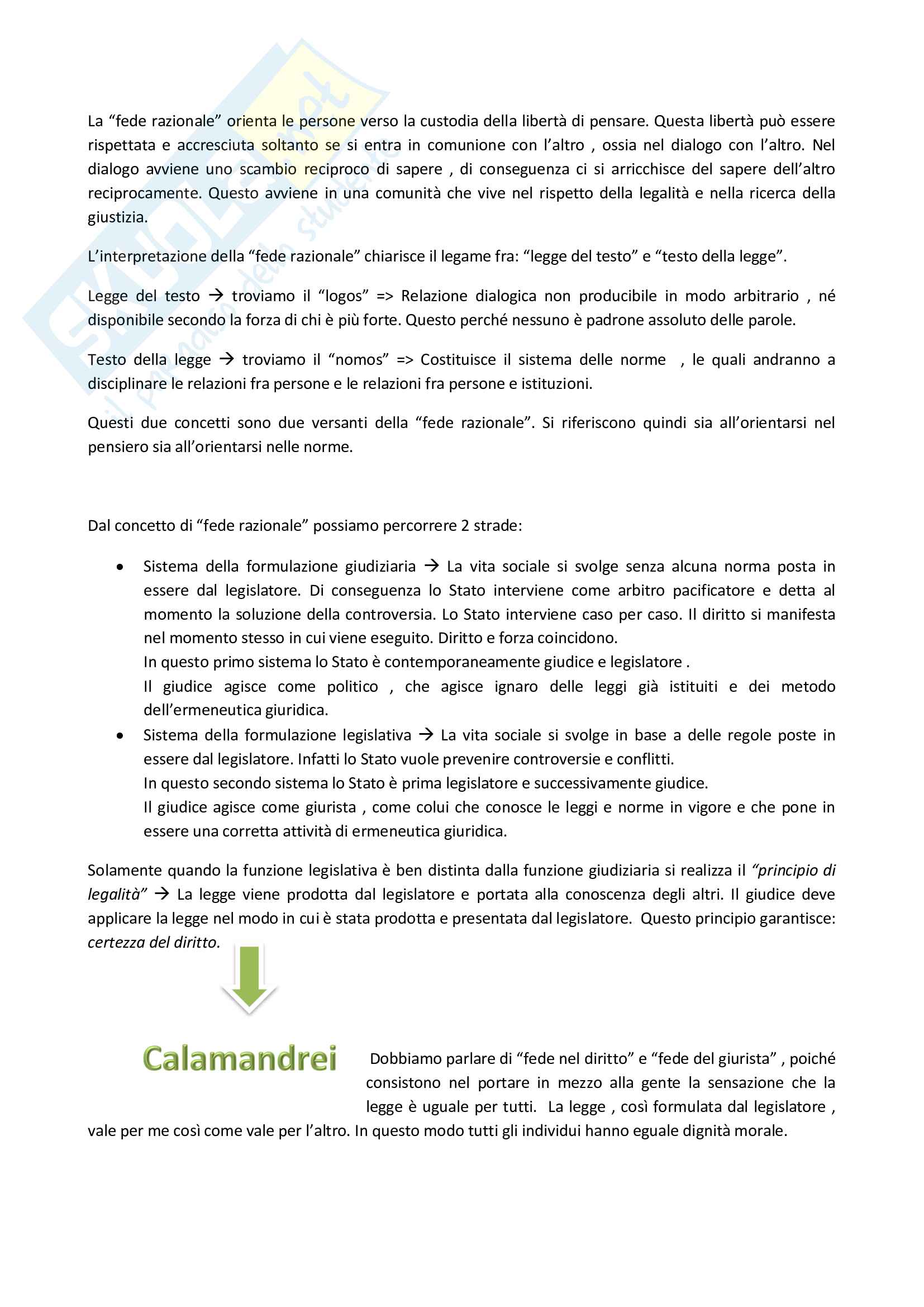 Riassunto esame Teoria dell'interpretazione, prof. Avitabile, libri consigliati: Orientarsi nel pensiero - Kant - e nelle norme - Gadamer, Romano, Cammini di filosofia del diritto, Avitabile, Interpretazione giuridica Pag. 2