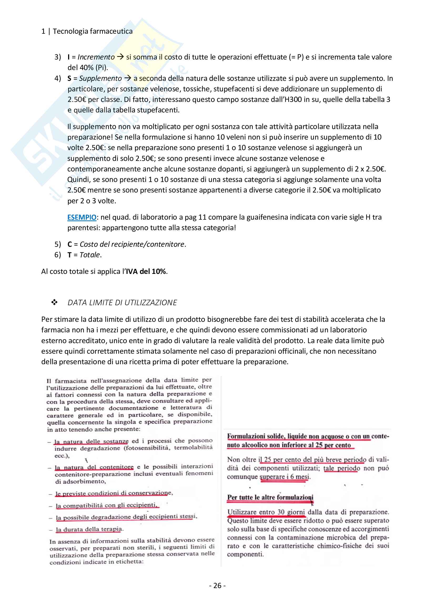Tecnologia farmaceutica Pag. 26