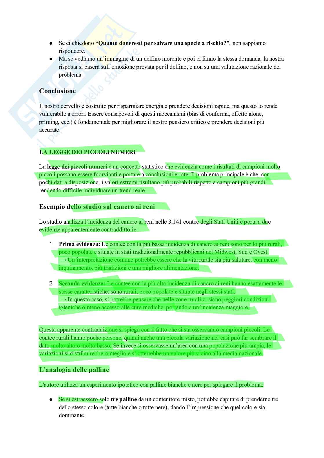 Errori, Euristiche e bias delle persone  Pag. 6