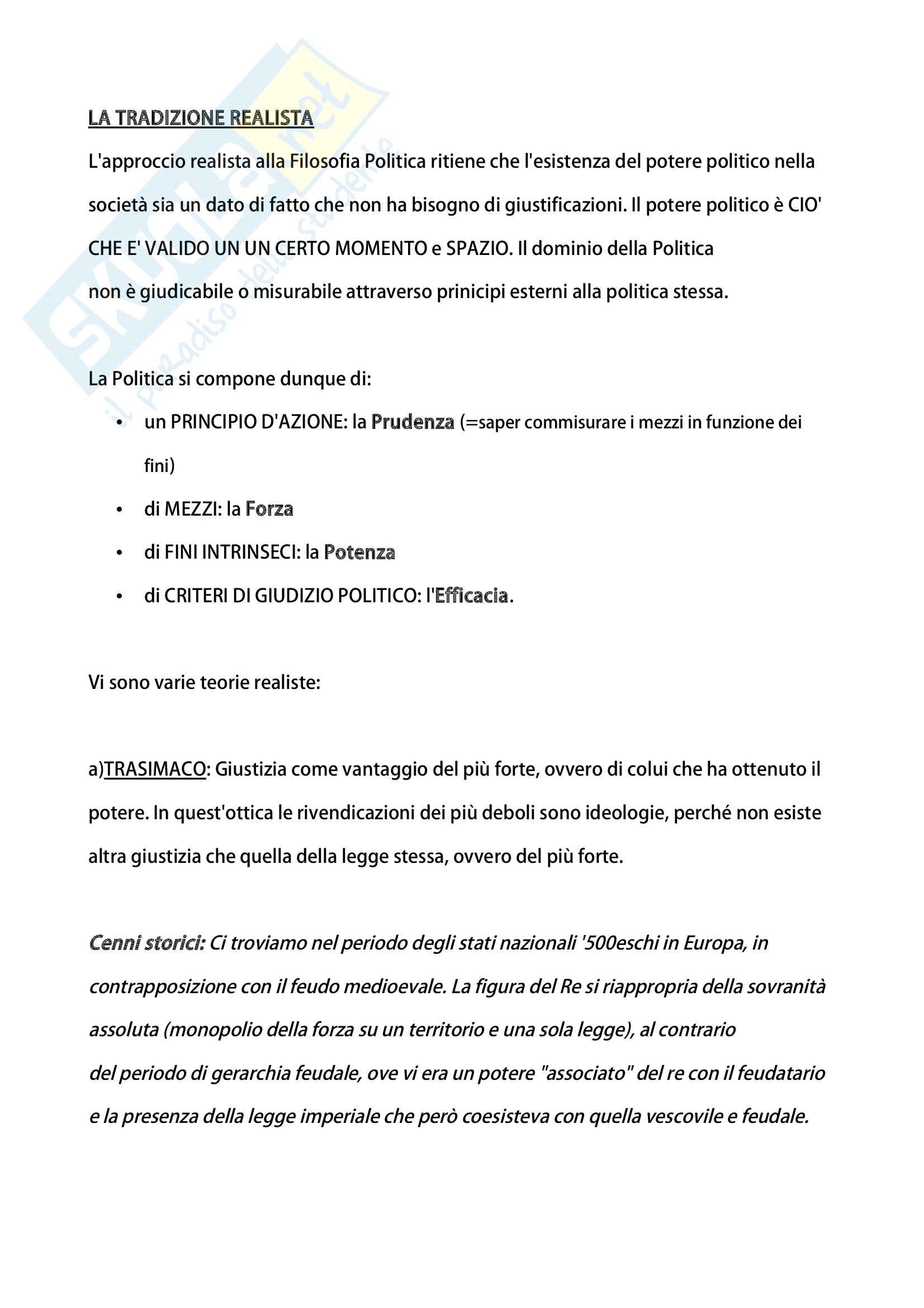 Riassunto esame Filosofia Politica, prof. Galeotti Pag. 2