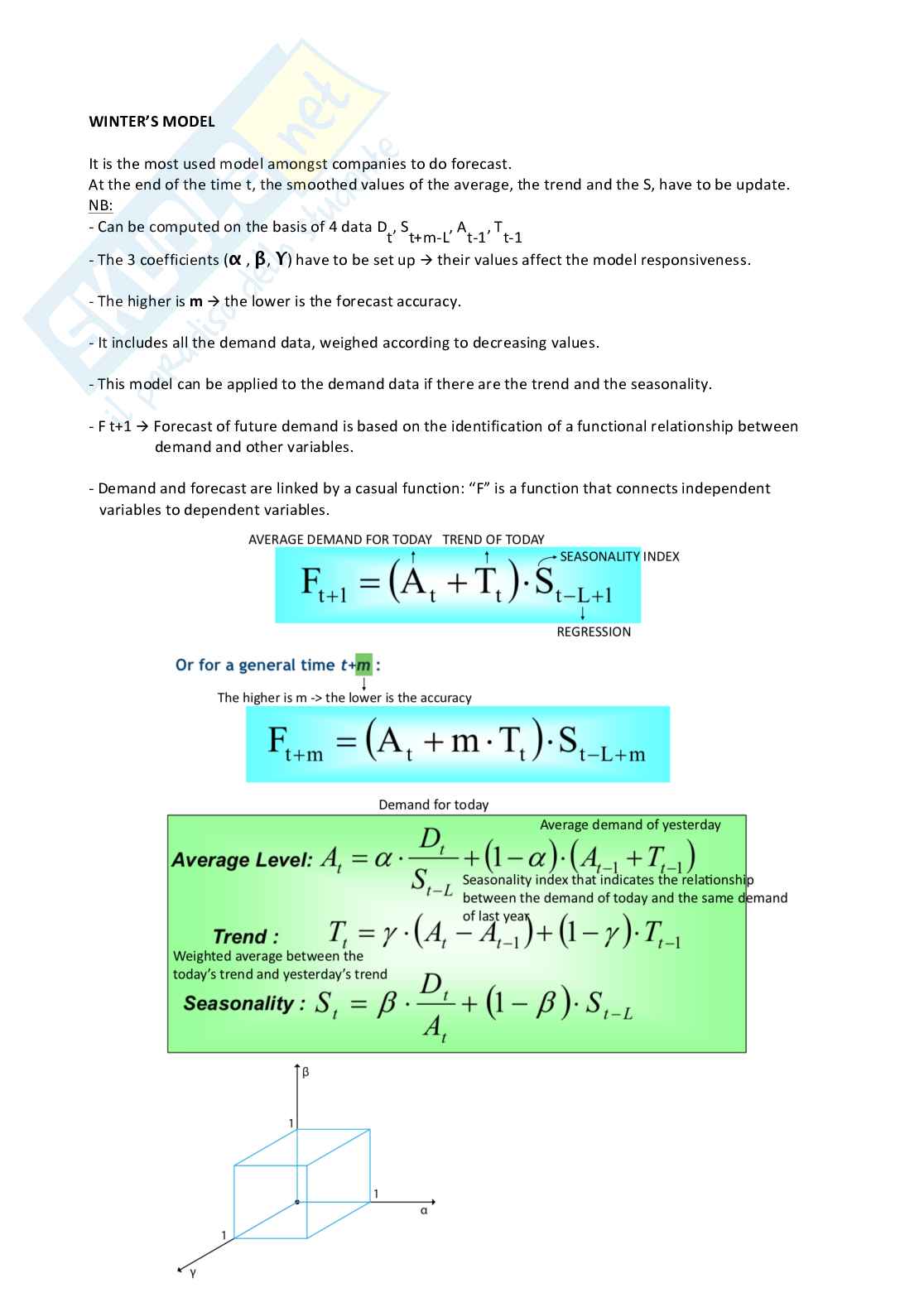 Production management (I + II parziale) Pag. 21