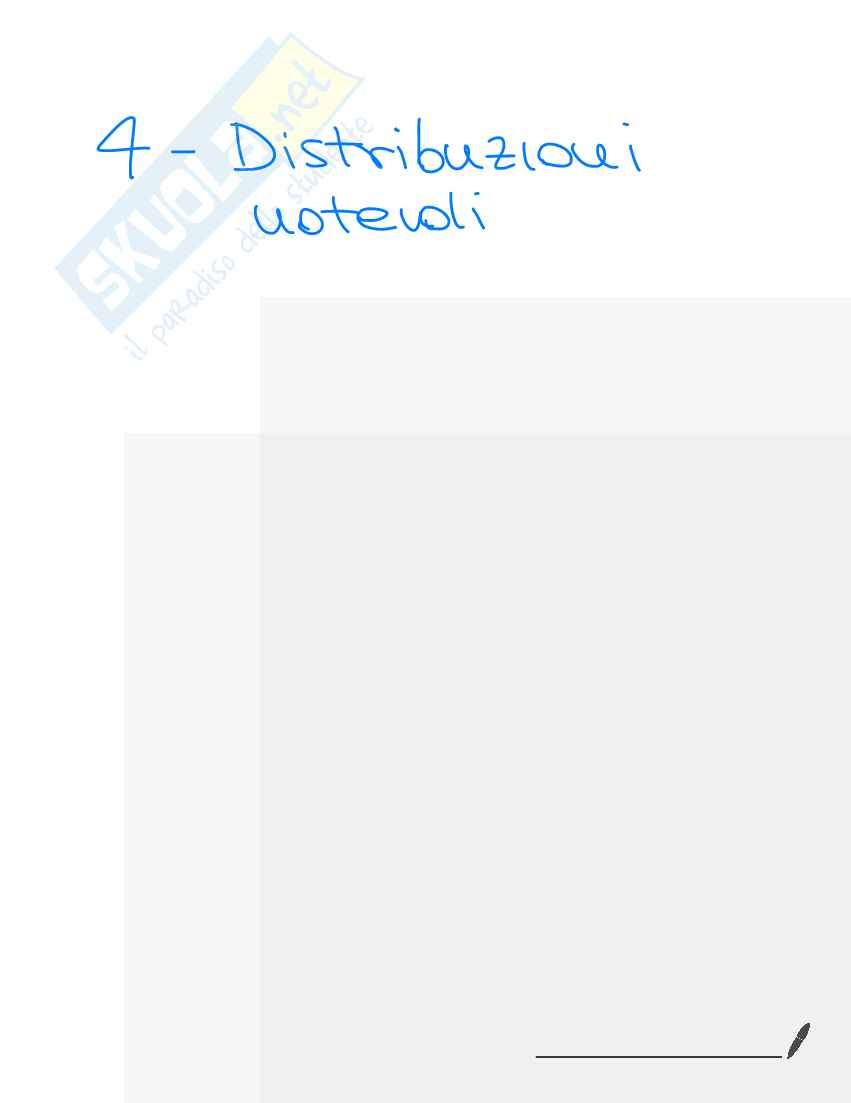 Appunti completi Probabilità e statistica (Seconda parte) Pag. 1