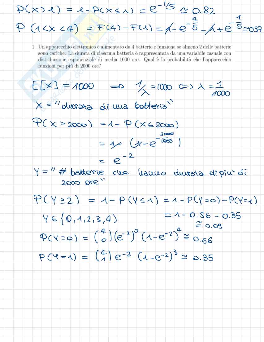 Appunti completi Probabilità e statistica (Seconda parte) Pag. 26