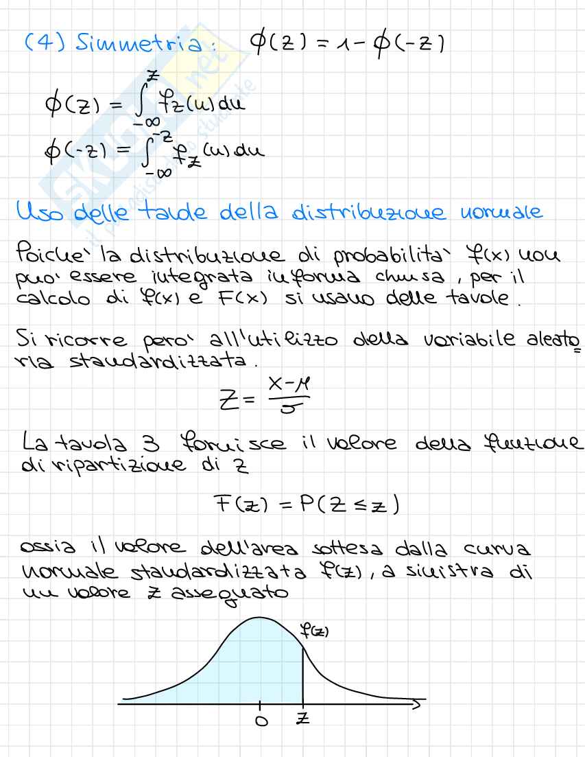 Appunti completi Probabilità e statistica (Seconda parte) Pag. 41