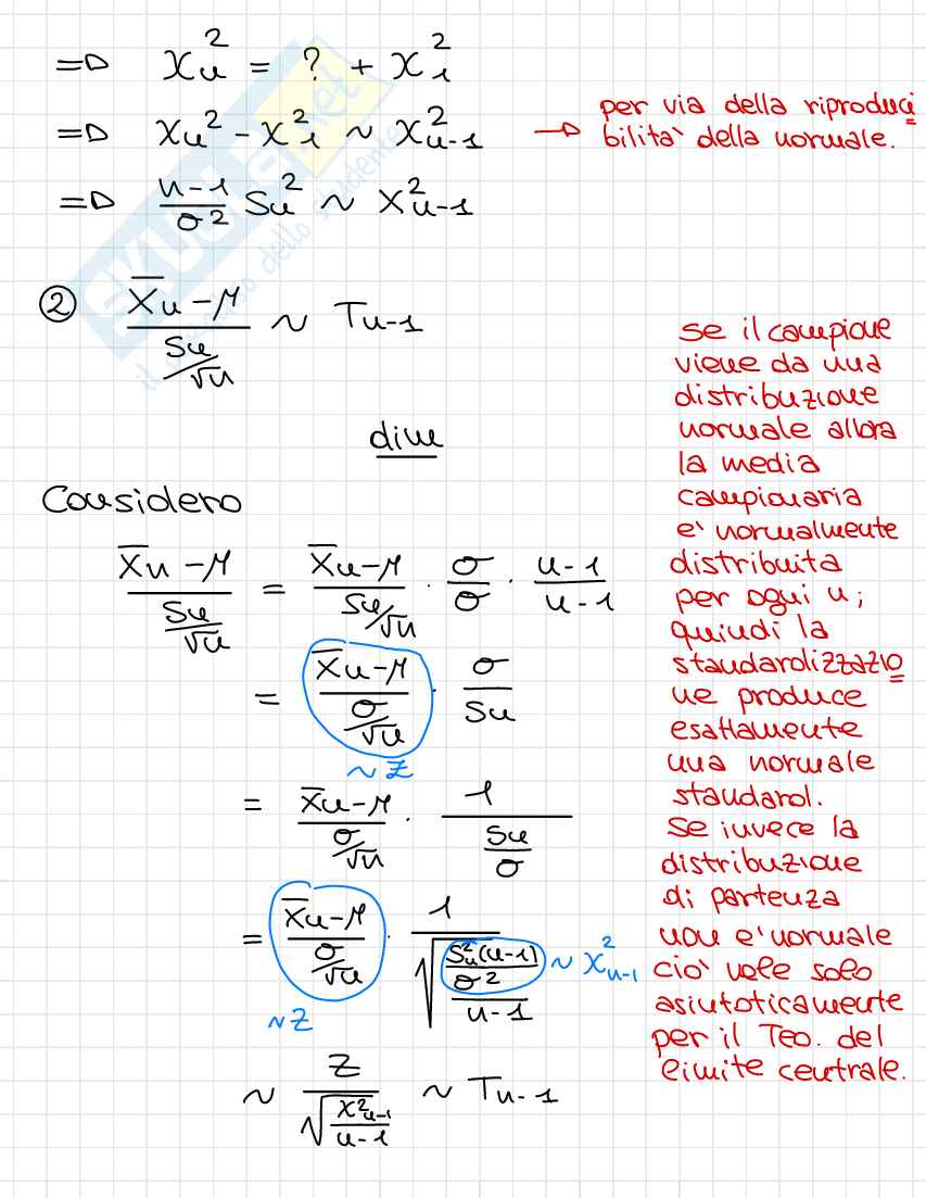 Appunti completi Probabilità e statistica (Seconda parte) Pag. 61